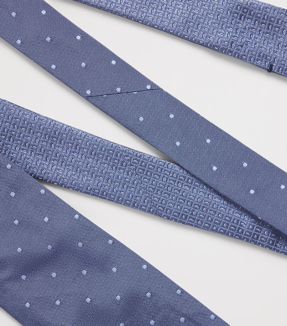 Corneliani Silk Double-Face Tie China Blue Image 5