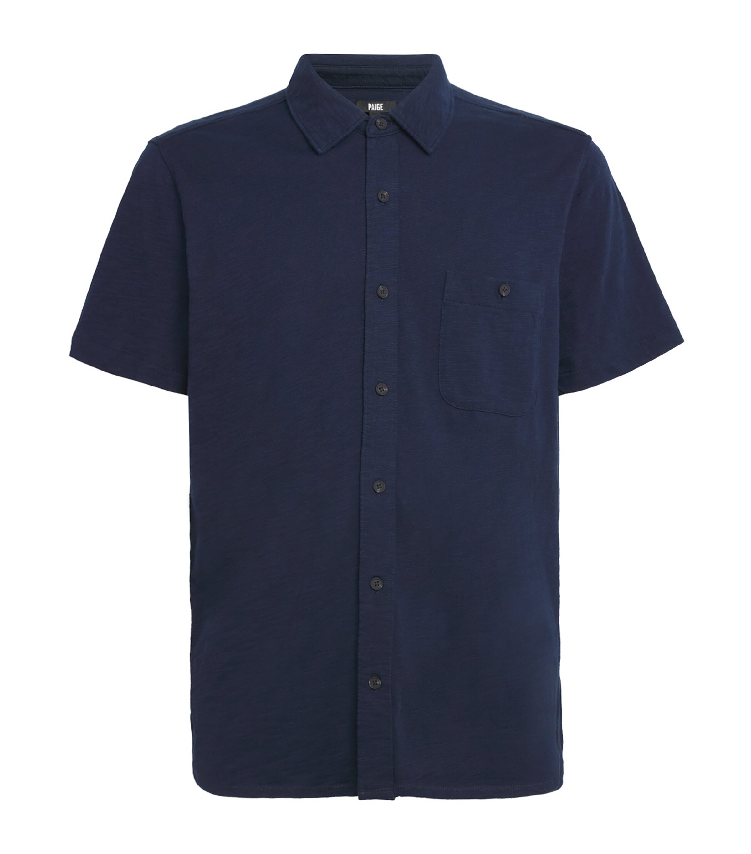 PAIGE Mens Cotton Jersey Carillo Shirt Deep Anchor Image 1
