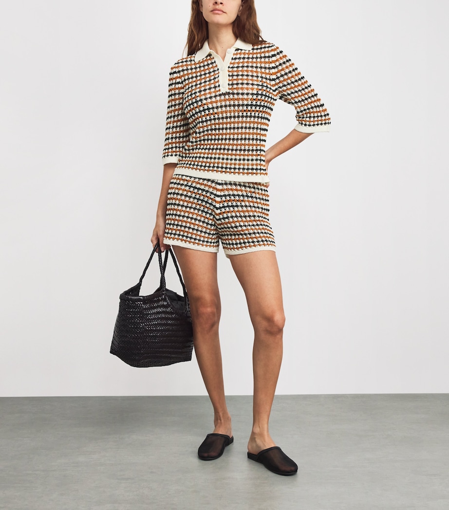 Cotton-Blend Comback Polo Shirt TEMPO NOIR Image 2