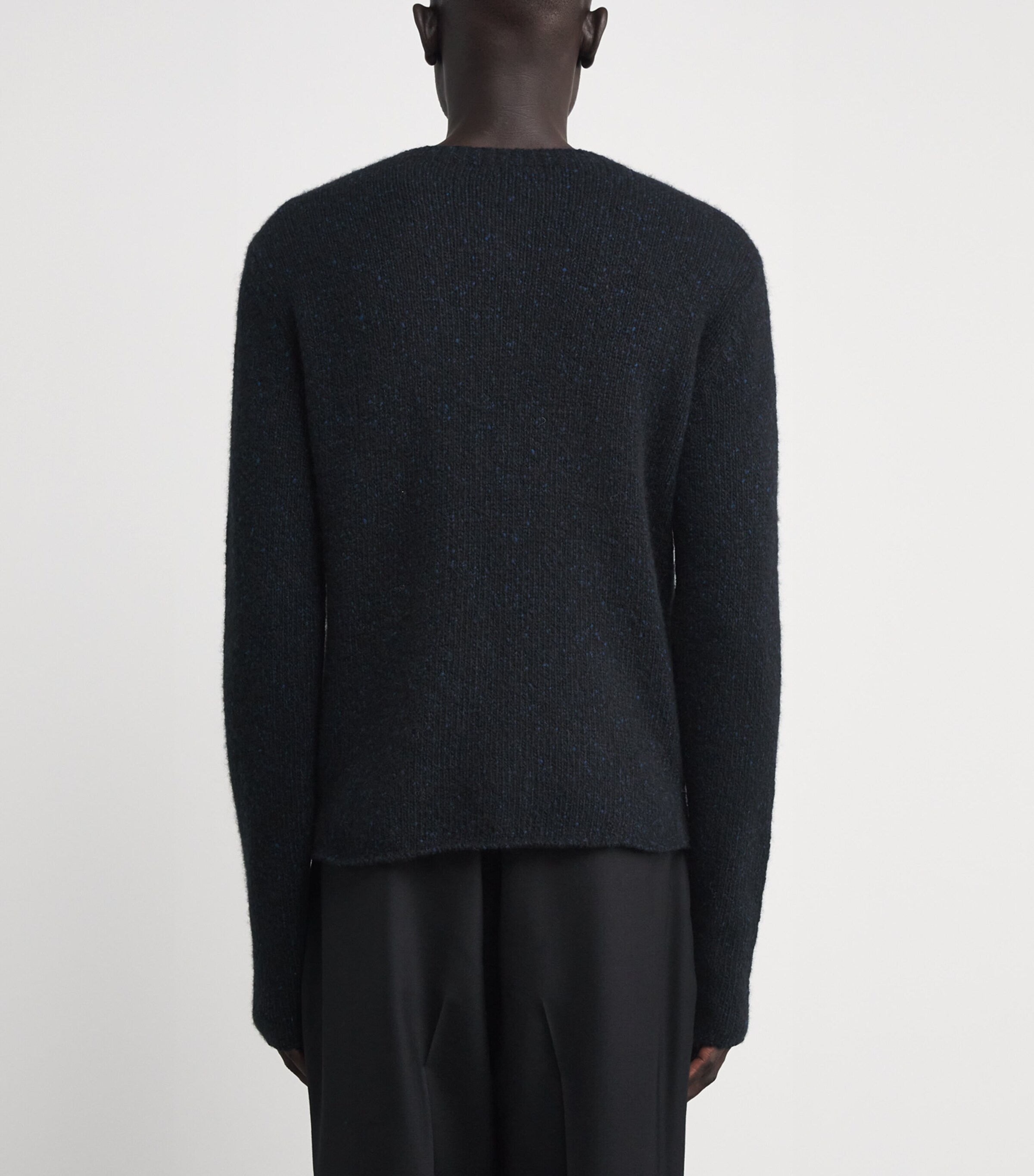 Cashmere Specked Sweater TOP NAVY BLACK Image 4