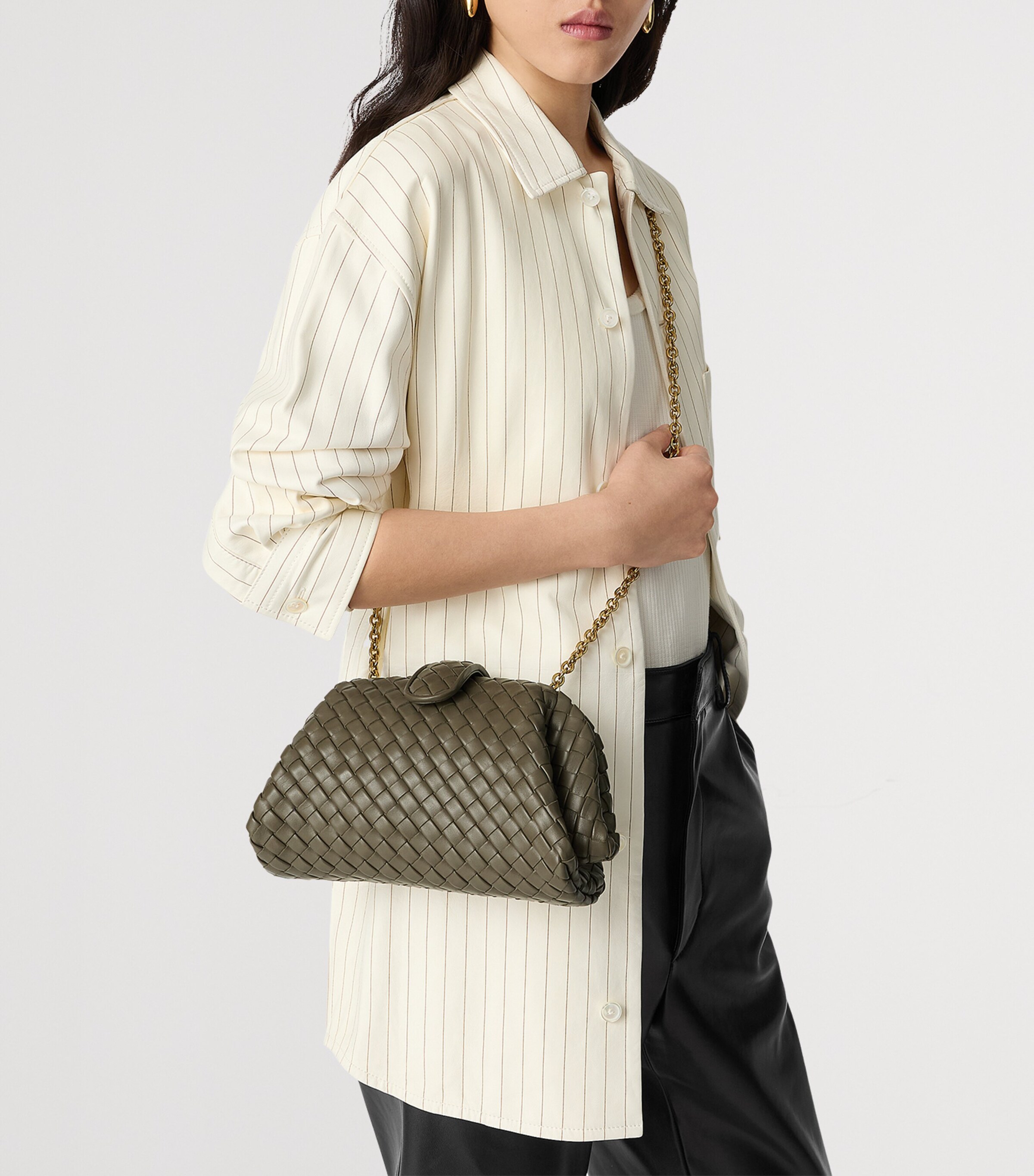 Bottega Veneta Small Lambskin Lauren 1980 Clutch Bag