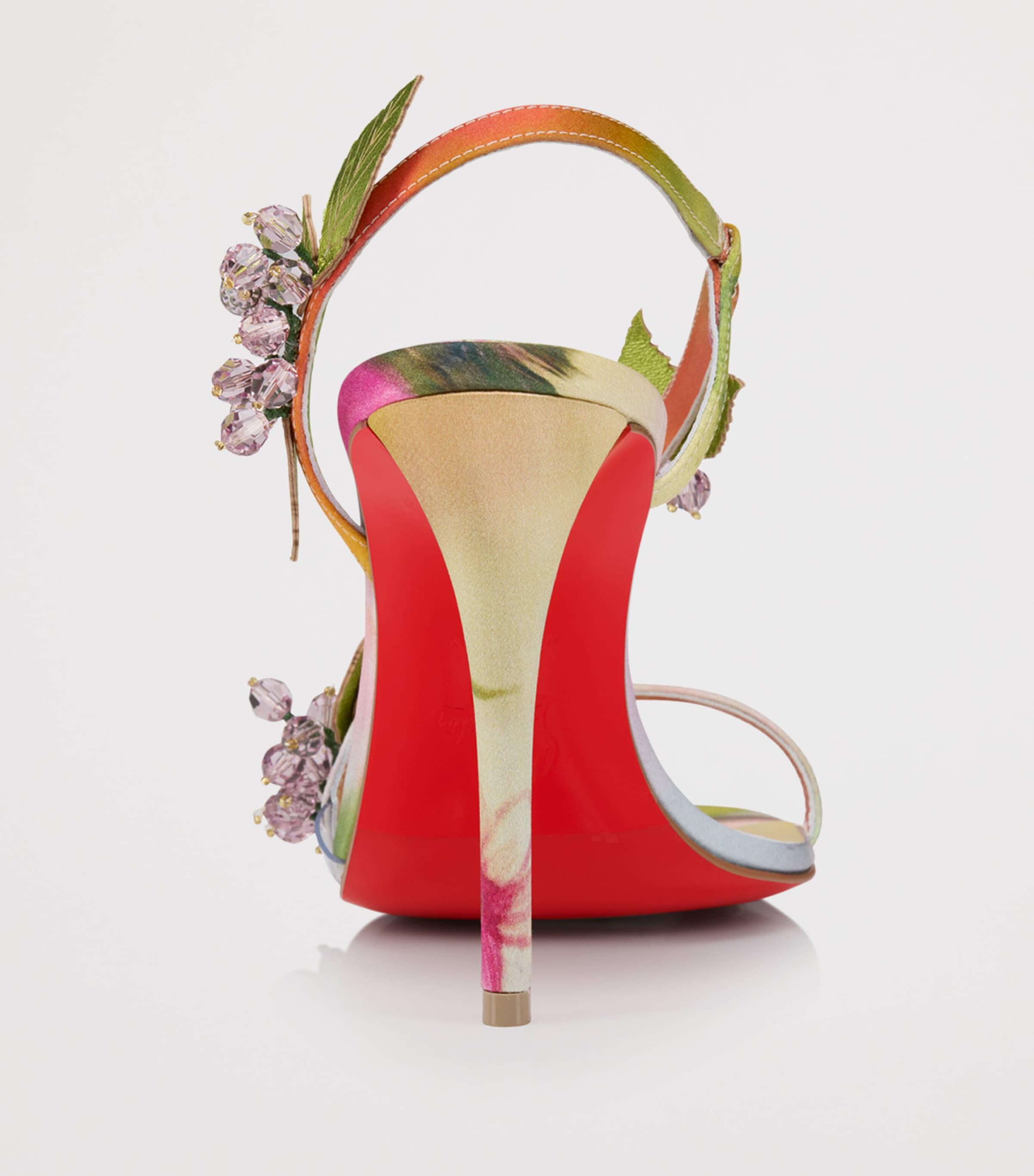 Christian Louboutin Rosa Z Fruit Satin Sandals 100 Image 5