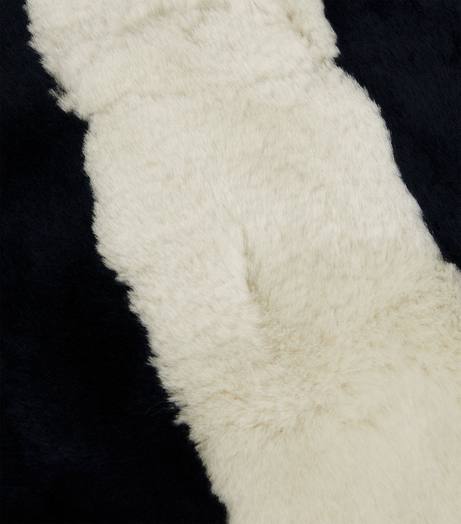Sheepskin Striped Snuggler HALF MOON Image 2