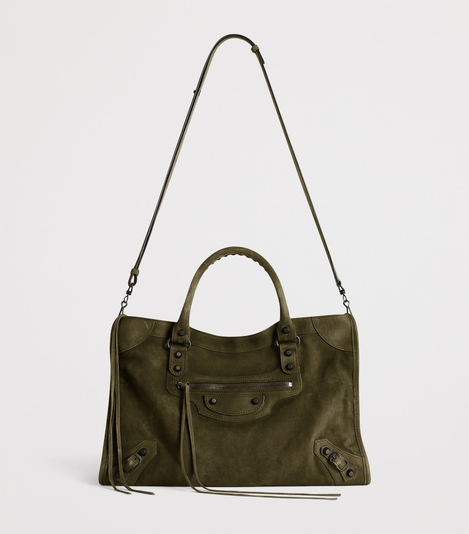 Small Suede Le City Top-Handle Bag 3503 Image 2