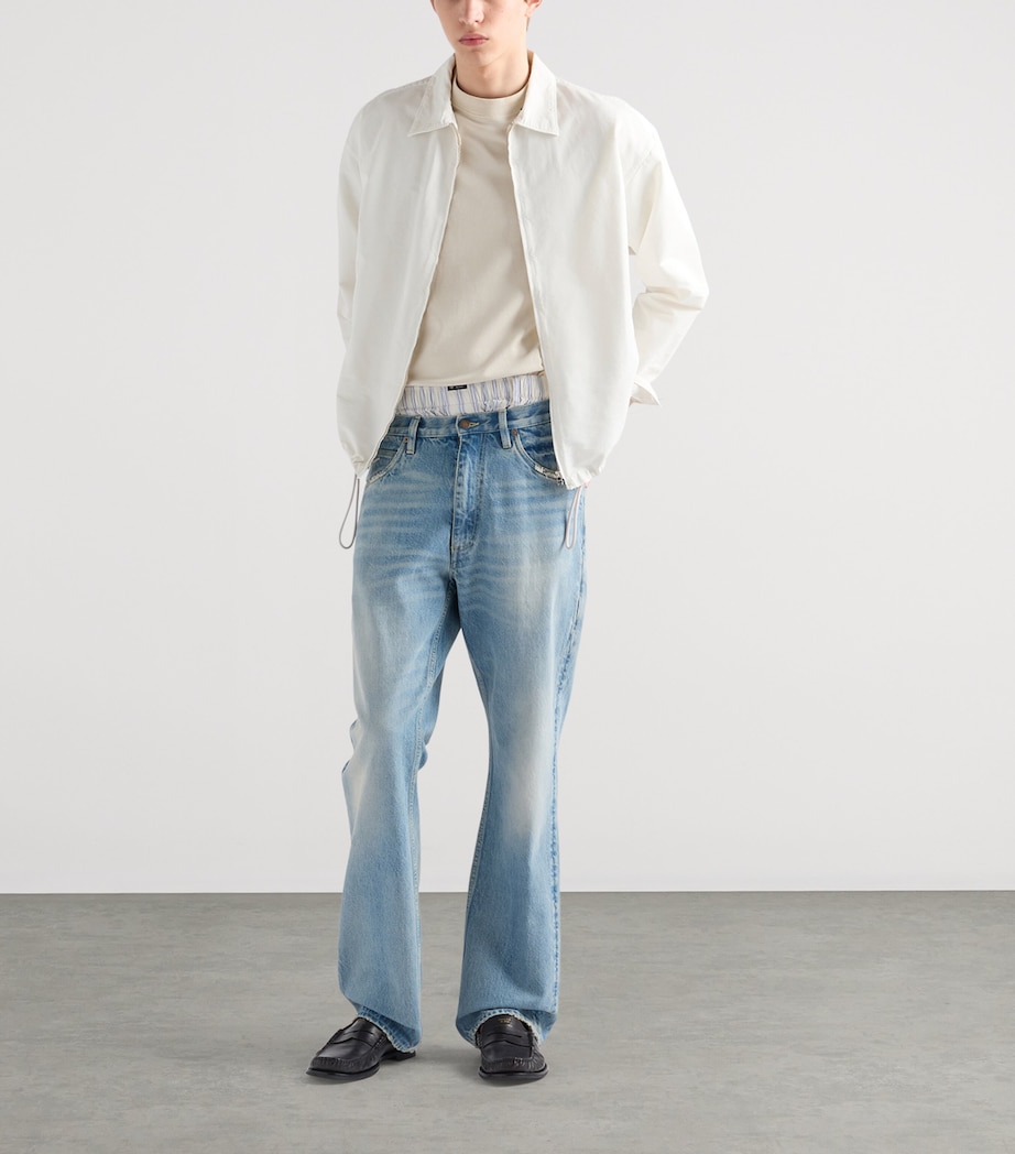 Prada Mens Cotton Blouson Field Jacket Neutral Image 2