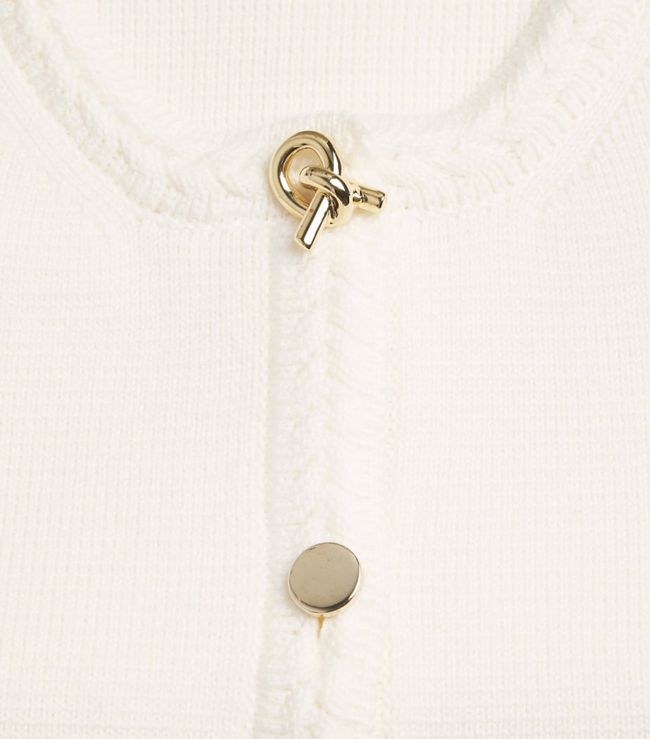 Fabiana Filippi Womens Merino Wool Cardigan Rafia Image 6