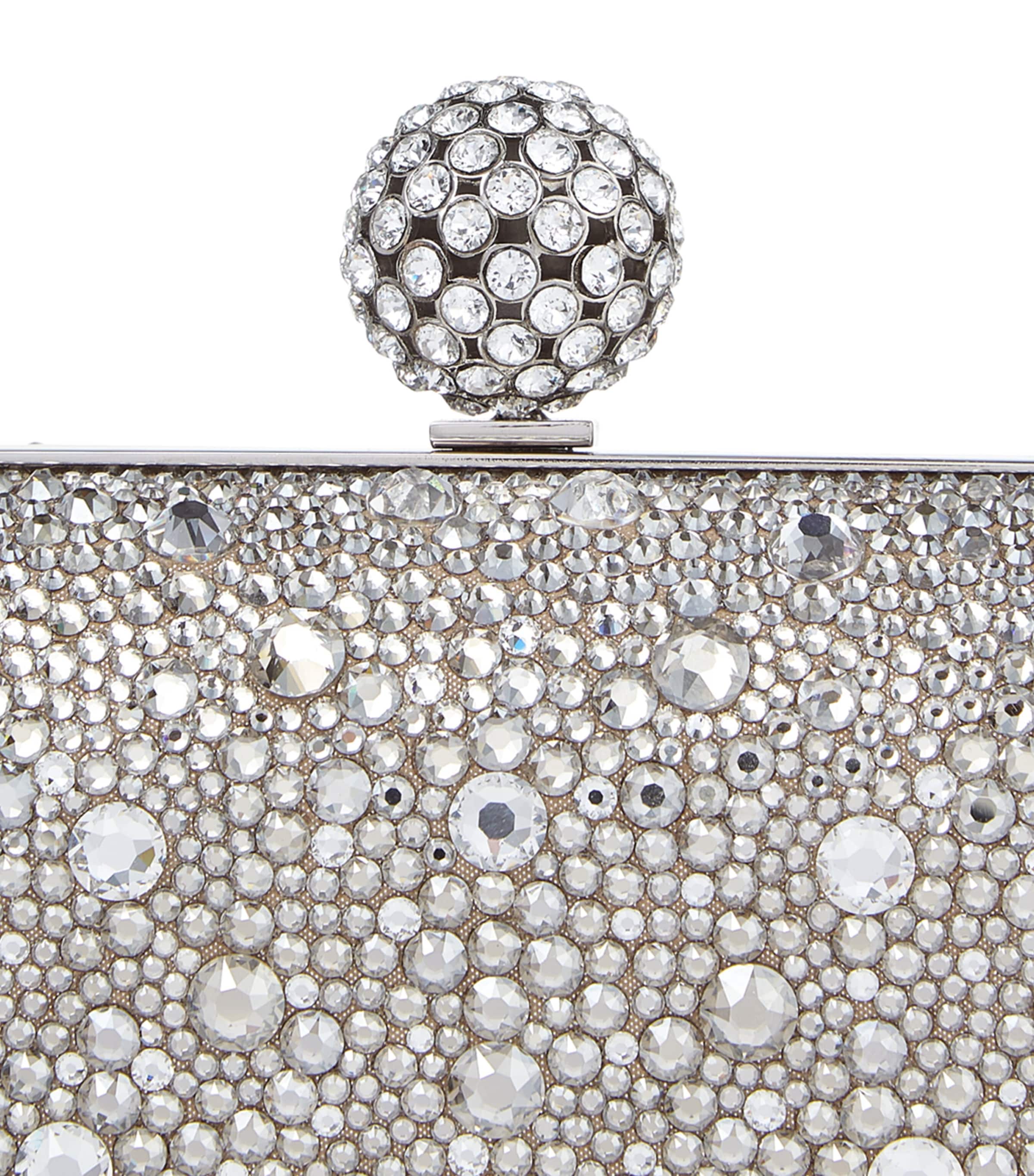 Cloud Crystal Embellished Clutch Bag NUDE/CRYSTAL Image 4