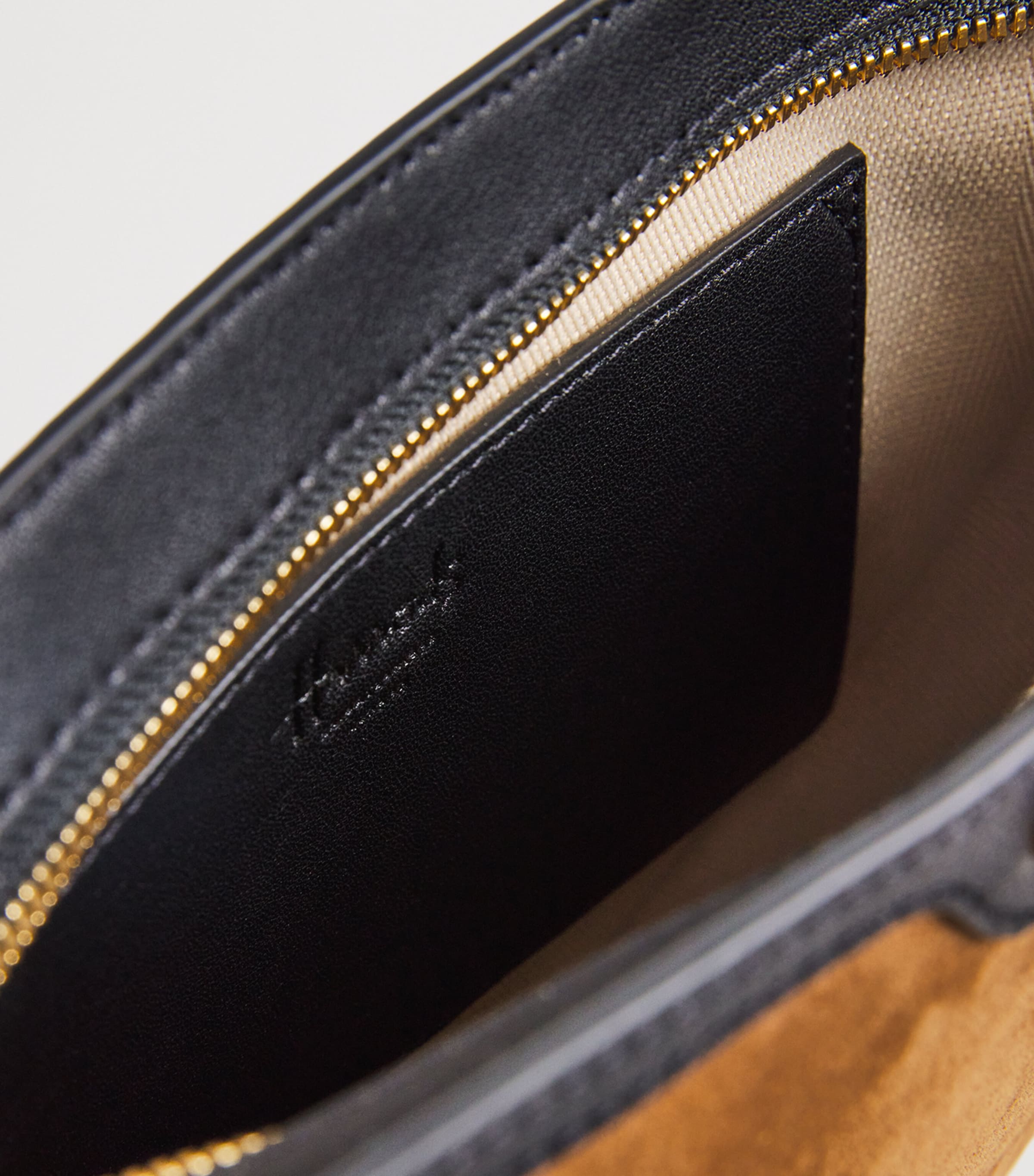 Suede Cross-Body Bag BROWN Image 4