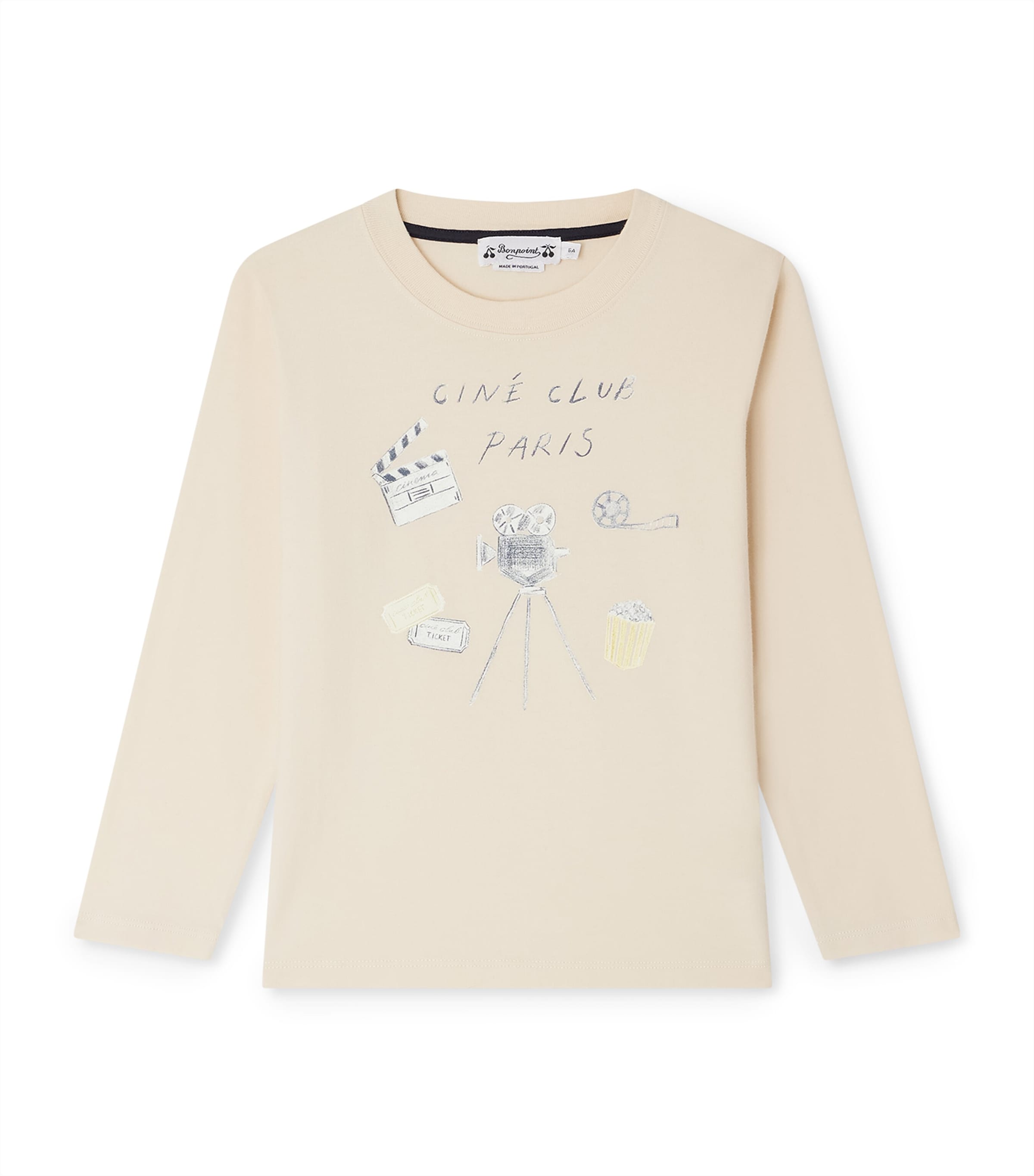 Cotton Tadda T-Shirt (4-8 Years) UPB VANILLE Image 1