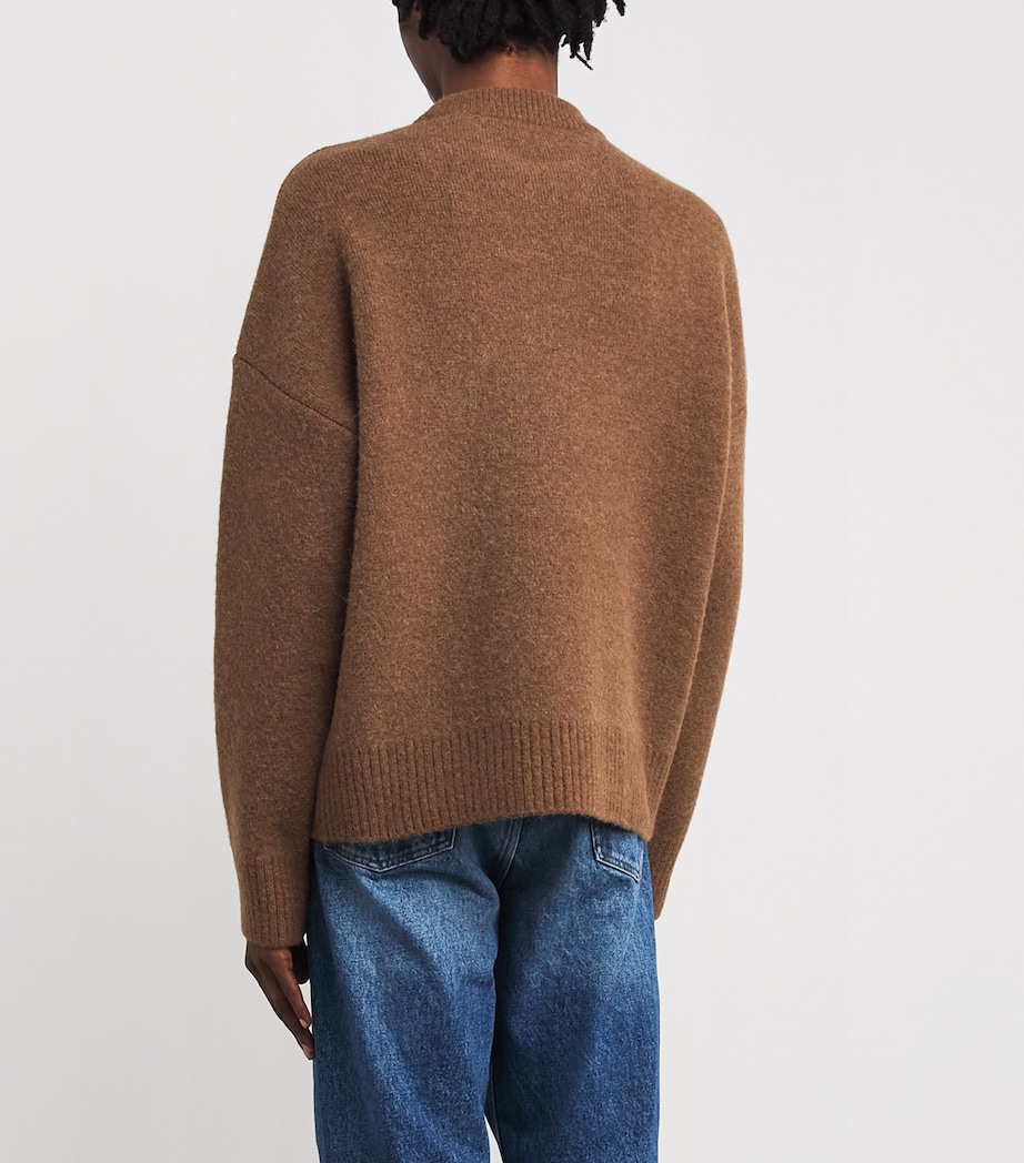 Alpaca-Blend Ami de Coeur Sweater 217 - NOISETTE/ECRU Image 4