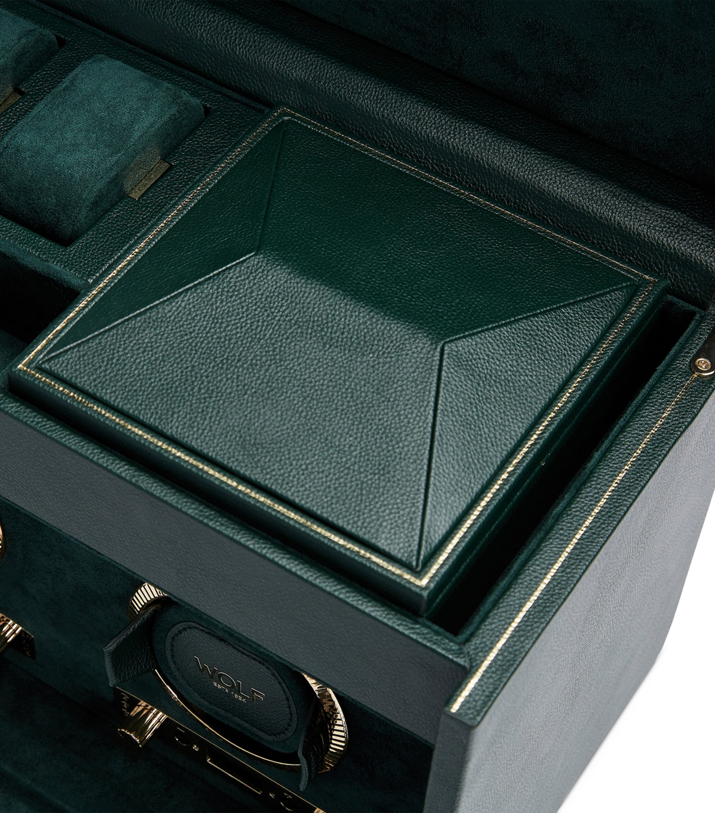 Vegan Leather Double Watch Winder GREEN Image 4