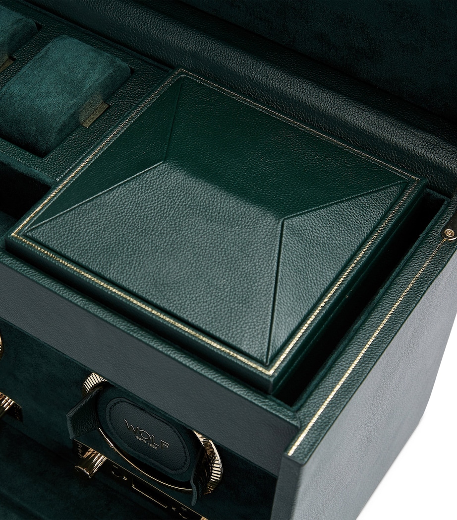 Vegan Leather Double Watch Winder GREEN Image 4