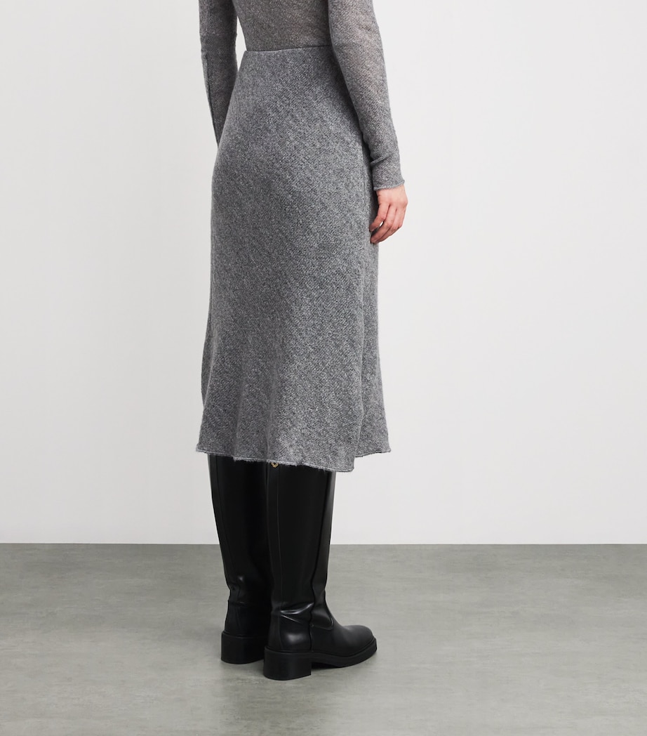 Jersey Midi Skirt MEDIUM GREY Image 4