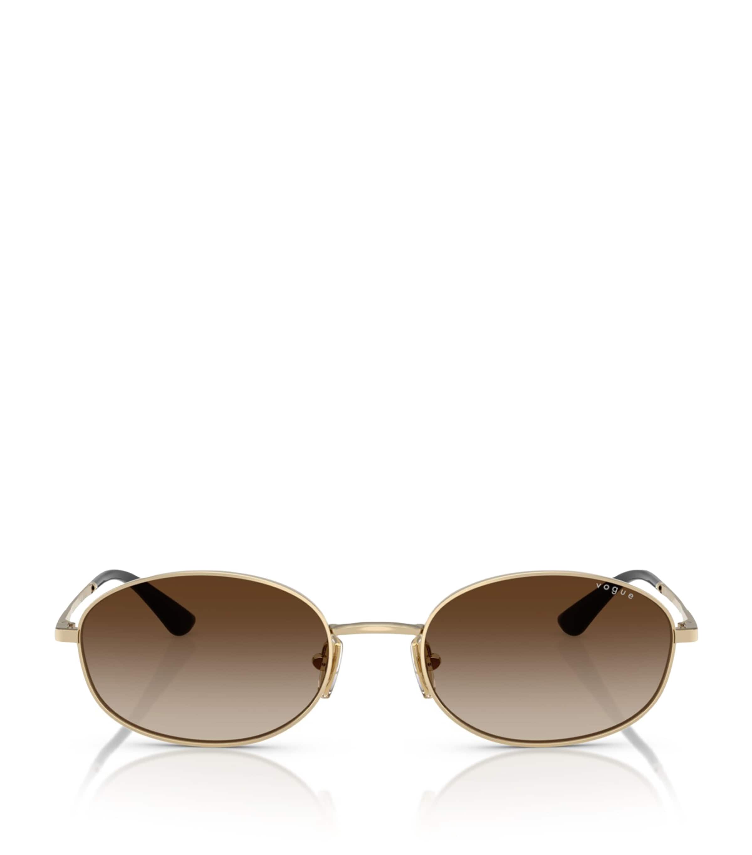 Vogue 56mm Oval Sunglasses In Gold