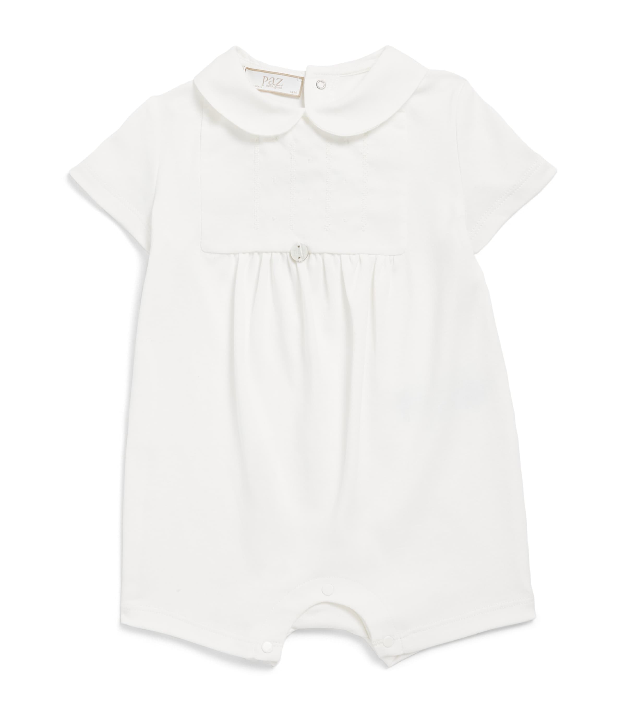 Paz Rodriguez Cotton Knitted All-In-One (0-12 Months) Cream Image 1