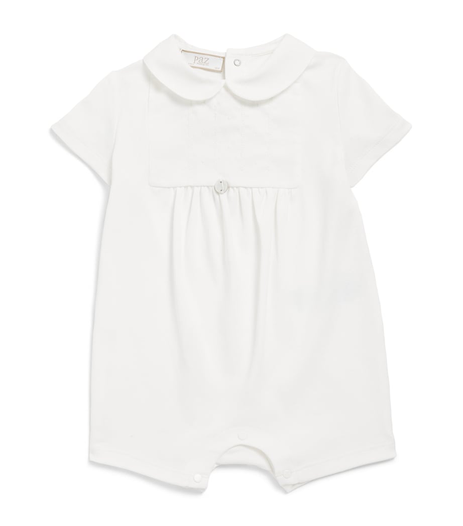 Paz Rodriguez Cotton Knitted All-In-One (0-12 Months) Cream Image 1