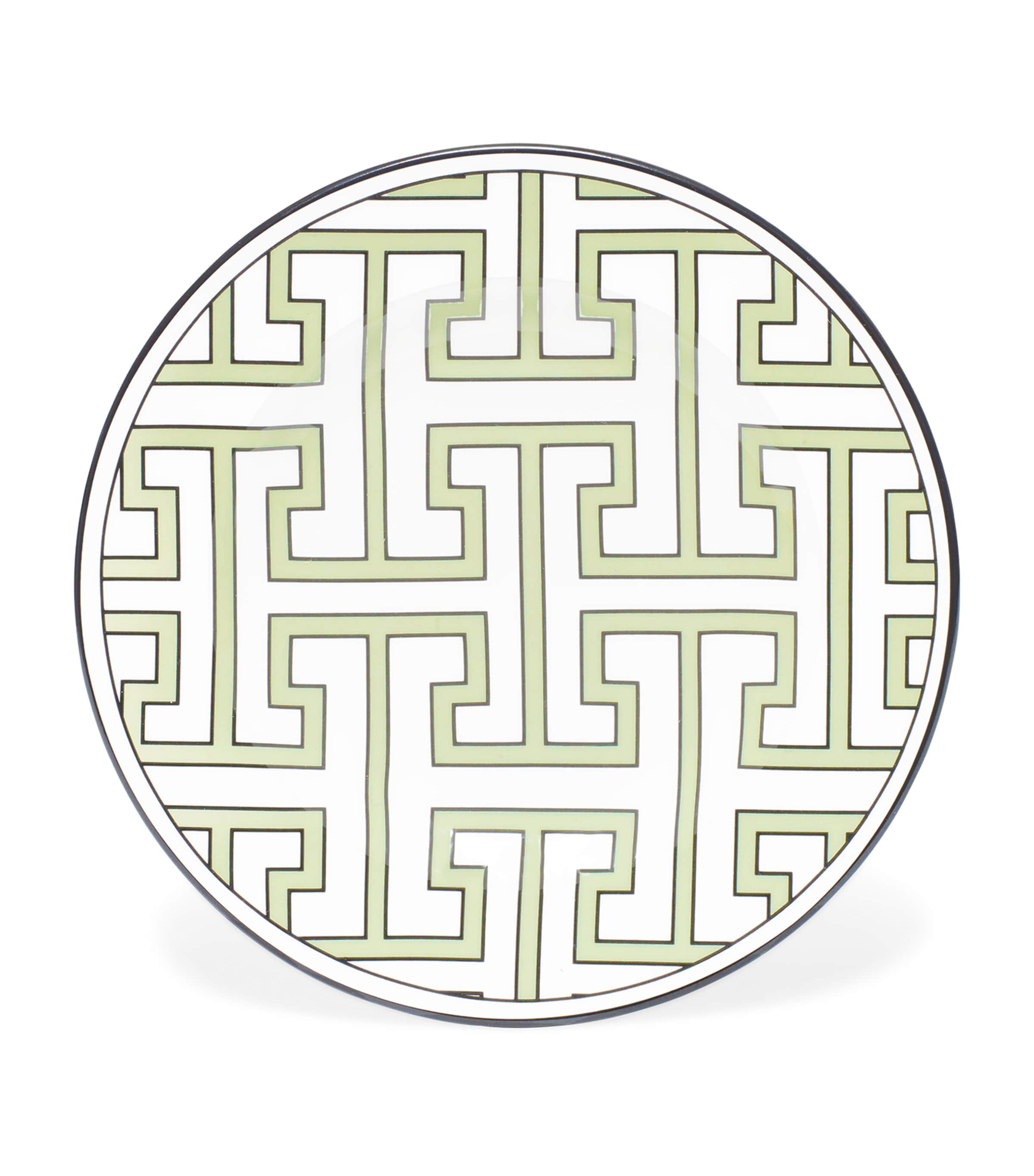 O.w.london O. W.london Maze Tea Plate In Green