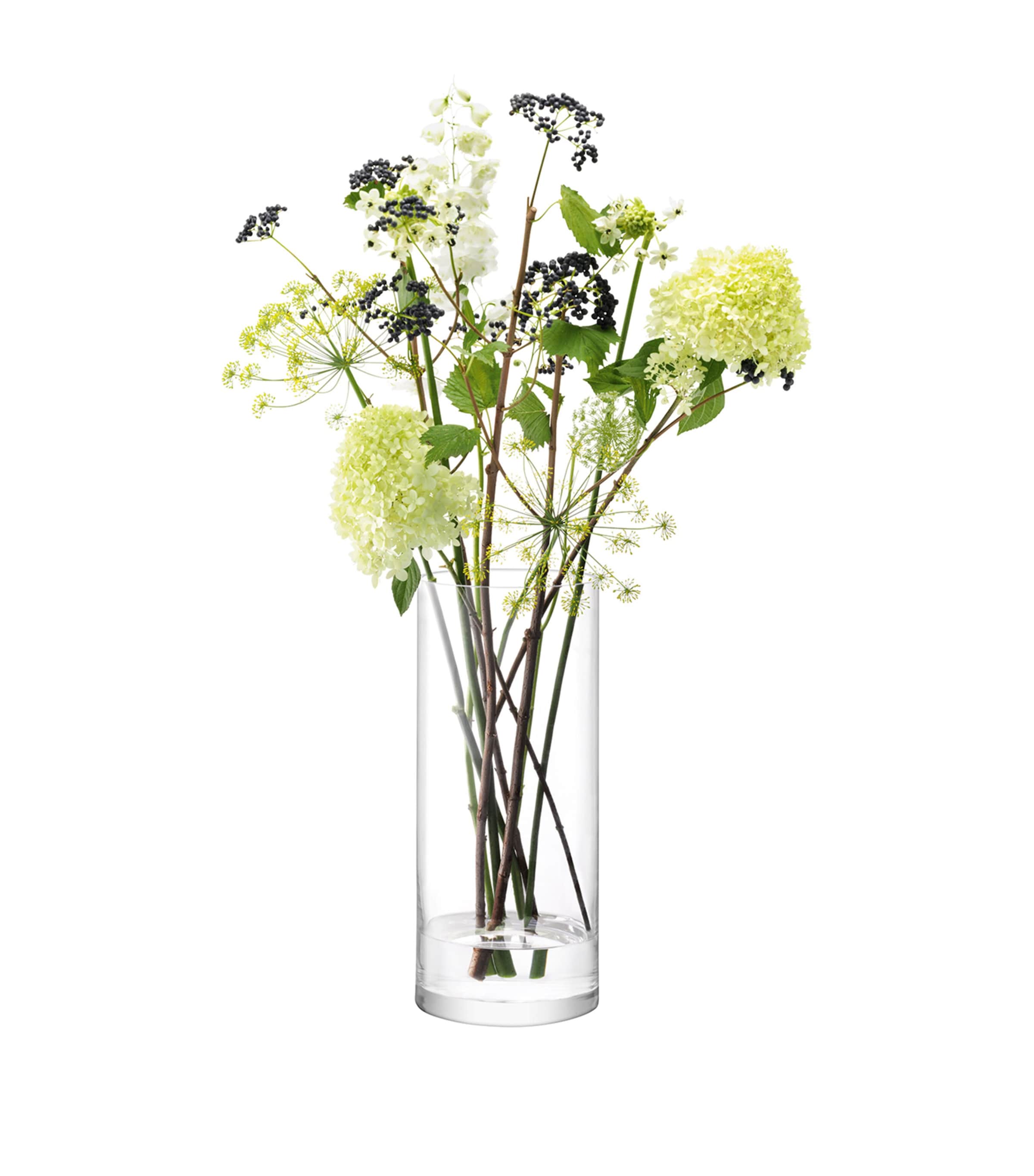 Tall Glass Column Vase (42cm) CLEAR Image 2