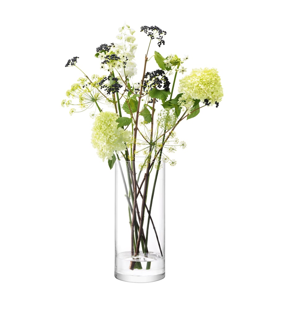 Tall Glass Column Vase (42cm) CLEAR Image 2
