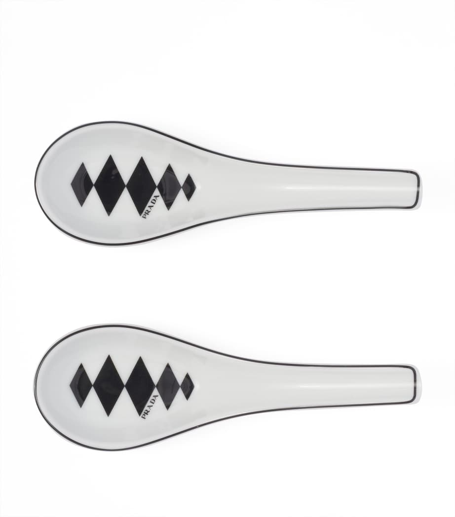 Chequerboard Spoons (Set of 2) F0E5W Image 2
