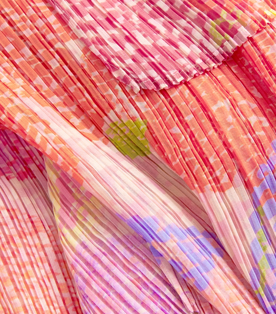 Pleats Please Issey Miyake Womens Pleated Foggy Forest Madame-T Pink Image 6
