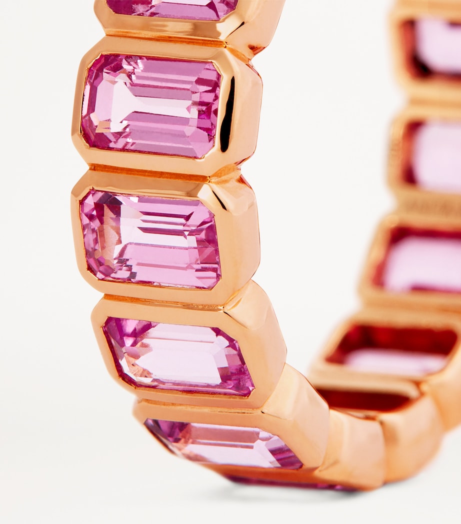 Rose Gold and Pink Sapphire Bezel Ring ROSE GOLD Image 5