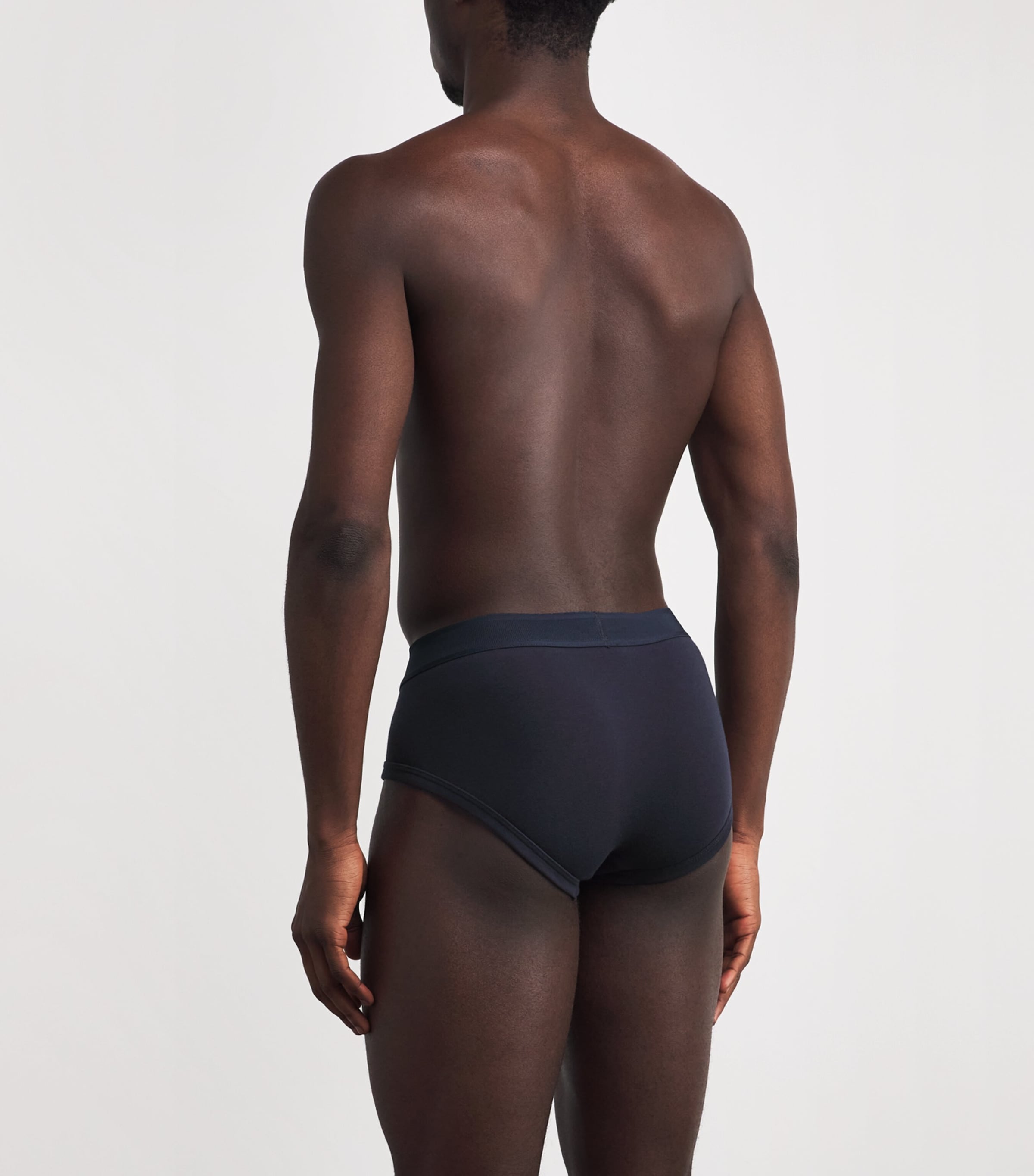 Stretch-Cotton Logo Briefs 408 MIDNIGHT BLUE Image 3