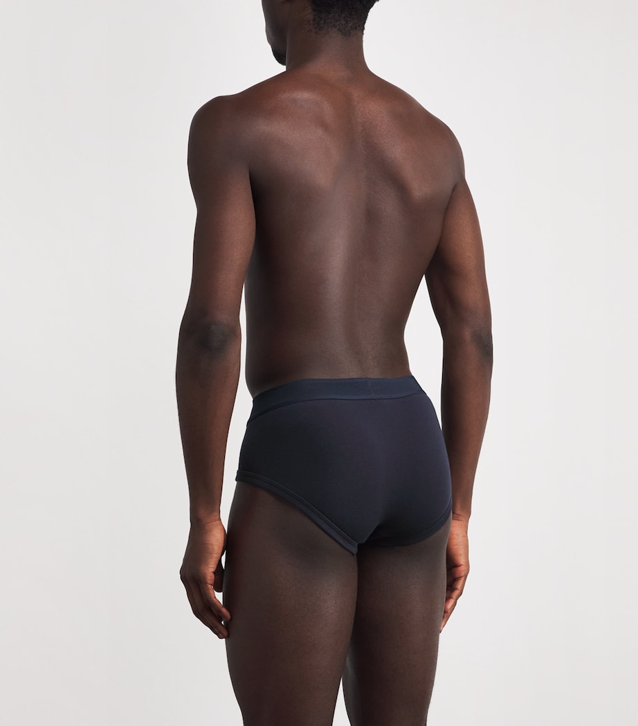 Stretch-Cotton Logo Briefs 408 MIDNIGHT BLUE Image 3