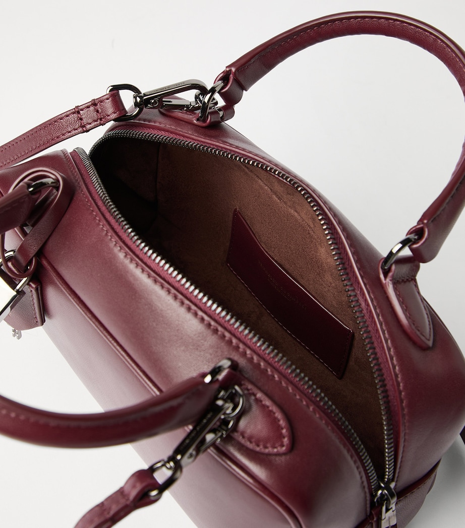 Small Leather Explorer Boston Top-Handle Bag C4187 Image 3