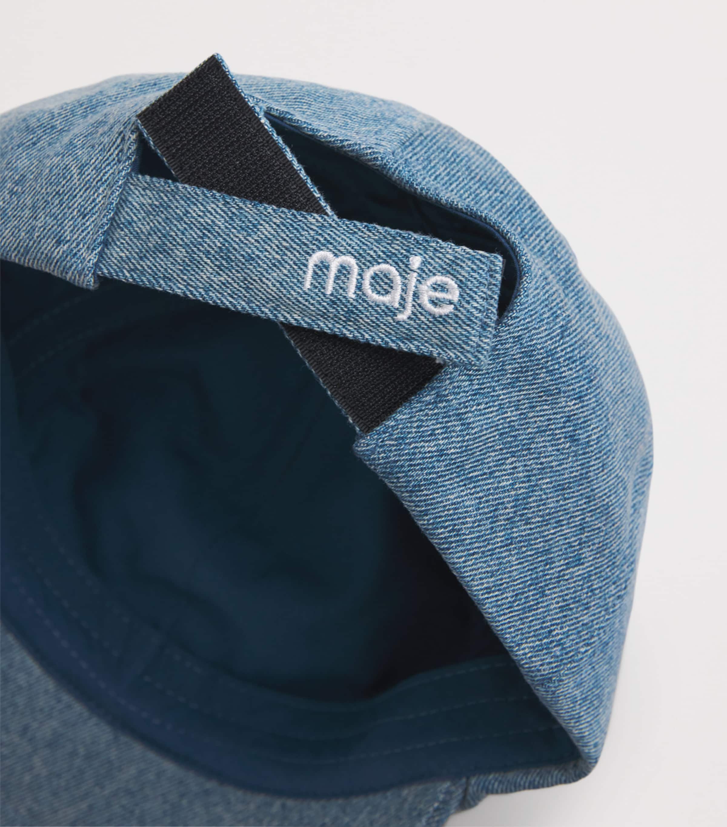 Maje Denim Clover Cap Blue Image 4