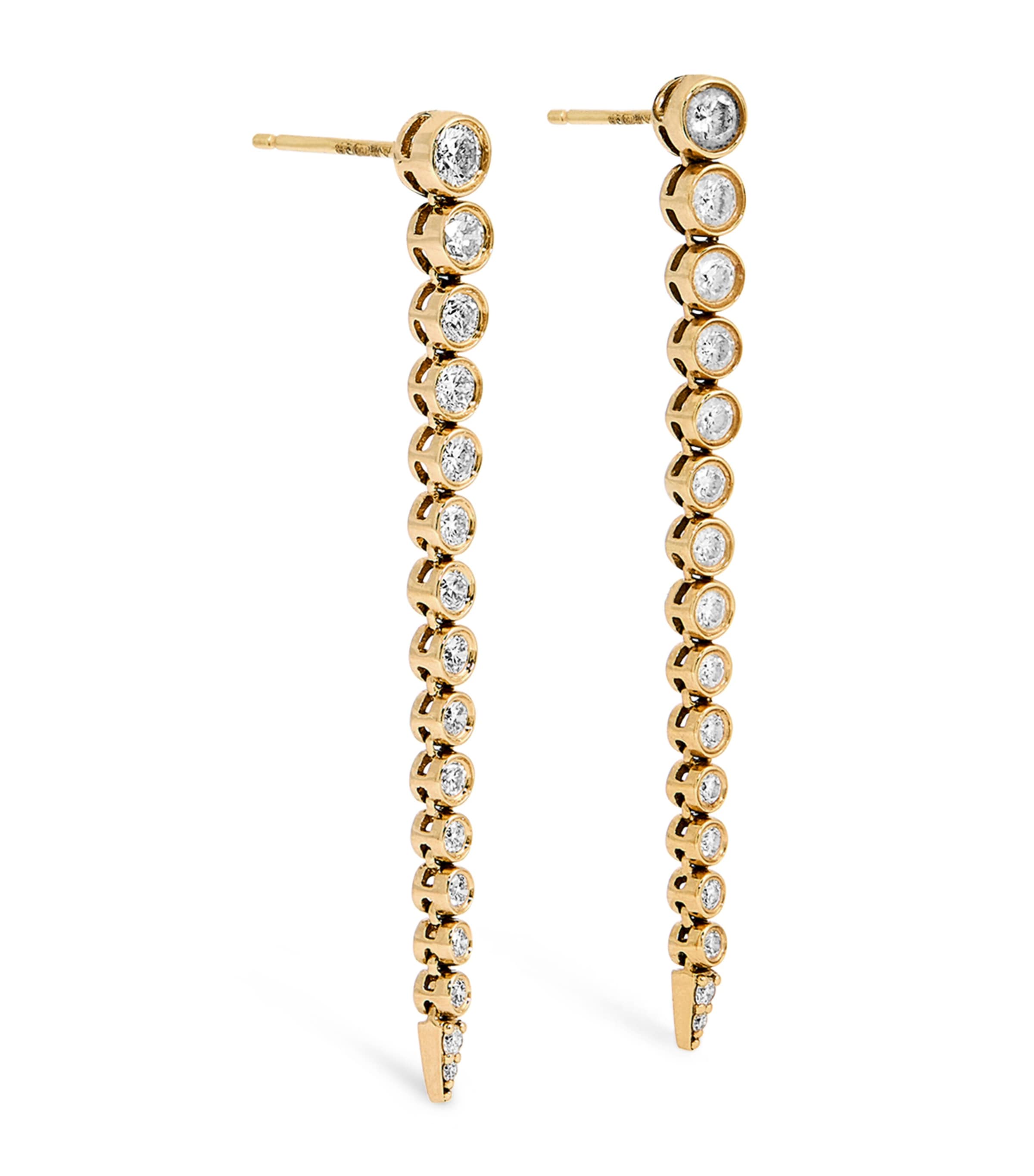 Persée Yellow Gold And Diamond Danaé Gradient Earrings In Gold