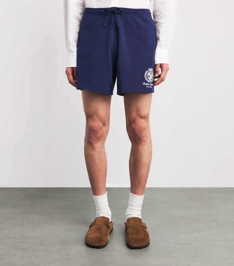 Polo Ralph Lauren Mens Cotton Drawstring Logo Shorts Newport Navy Image 4