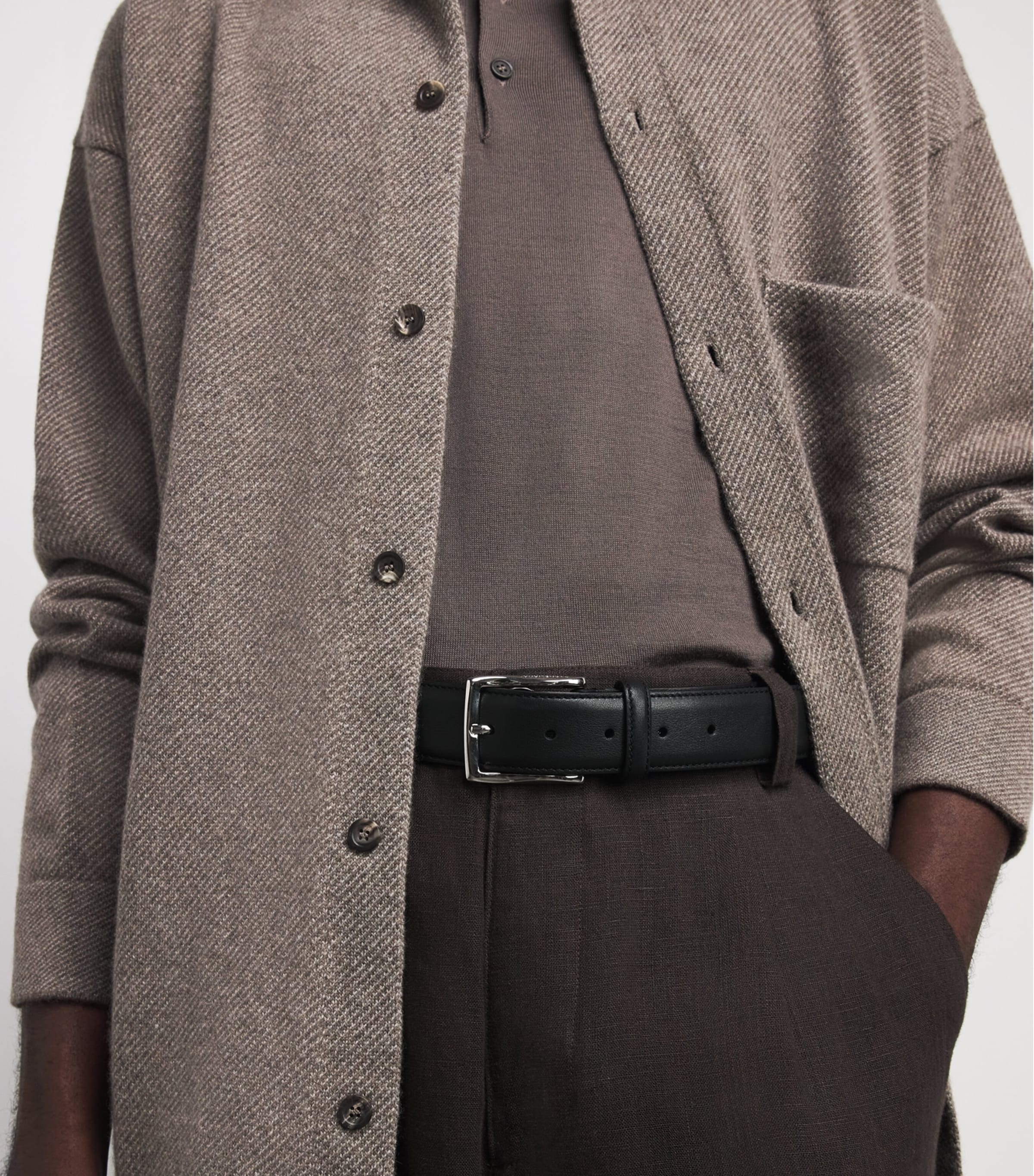 Corneliani Leather Belt Black Image 2