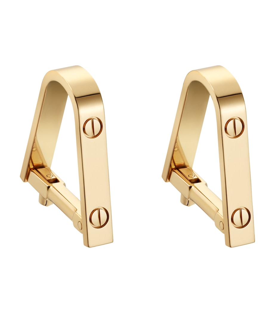 Yellow Gold LOVE Cufflinks YELLOW GOLD Image 1