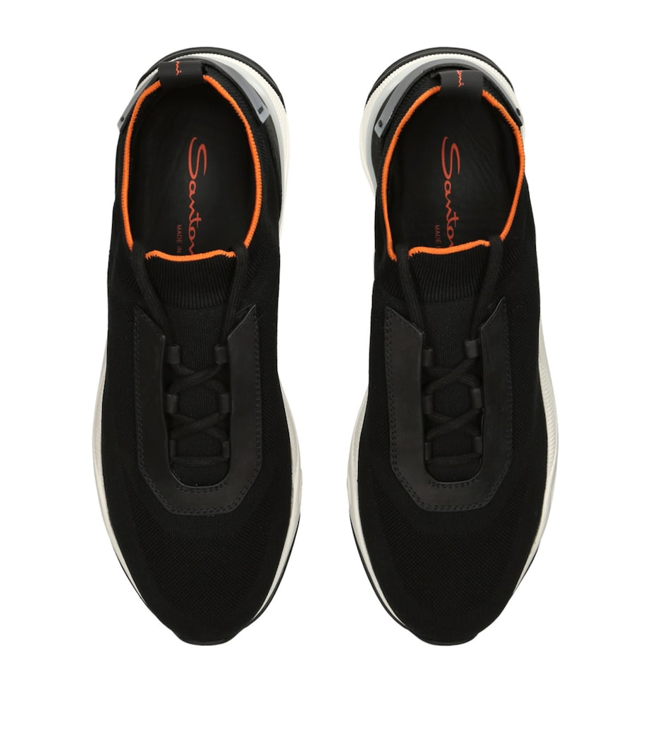 Technical-Knit Runner Sneakers BLACK Image 4