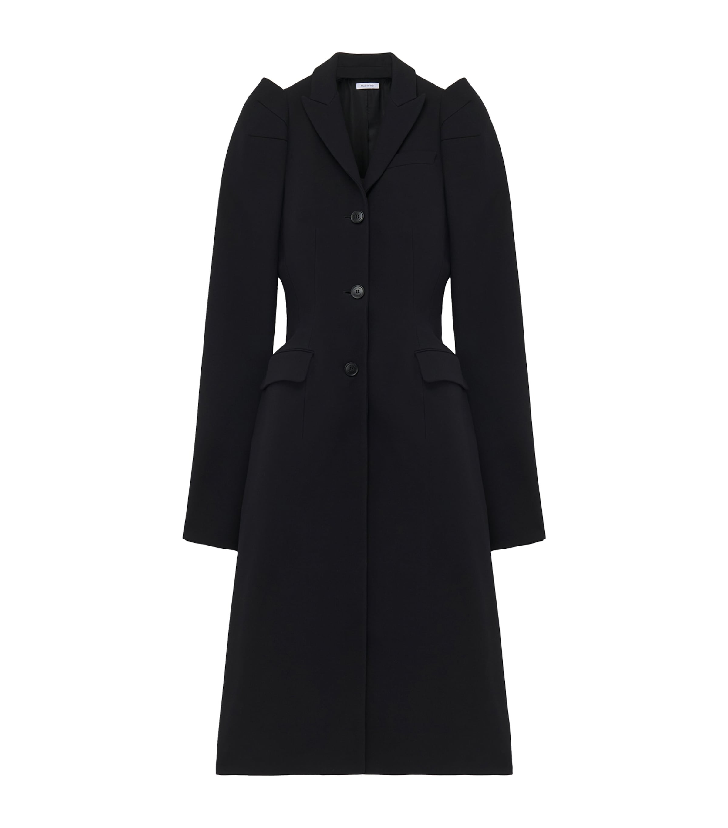 Alexander Mcqueen Wool-blend Structured Coat In Multi