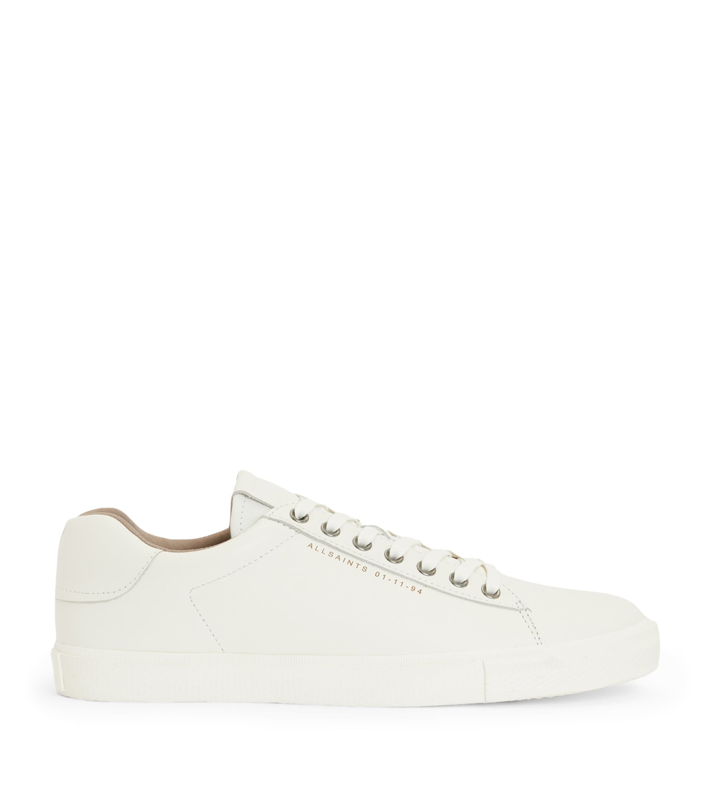 Allsaints Leather Brody Sneakers In White