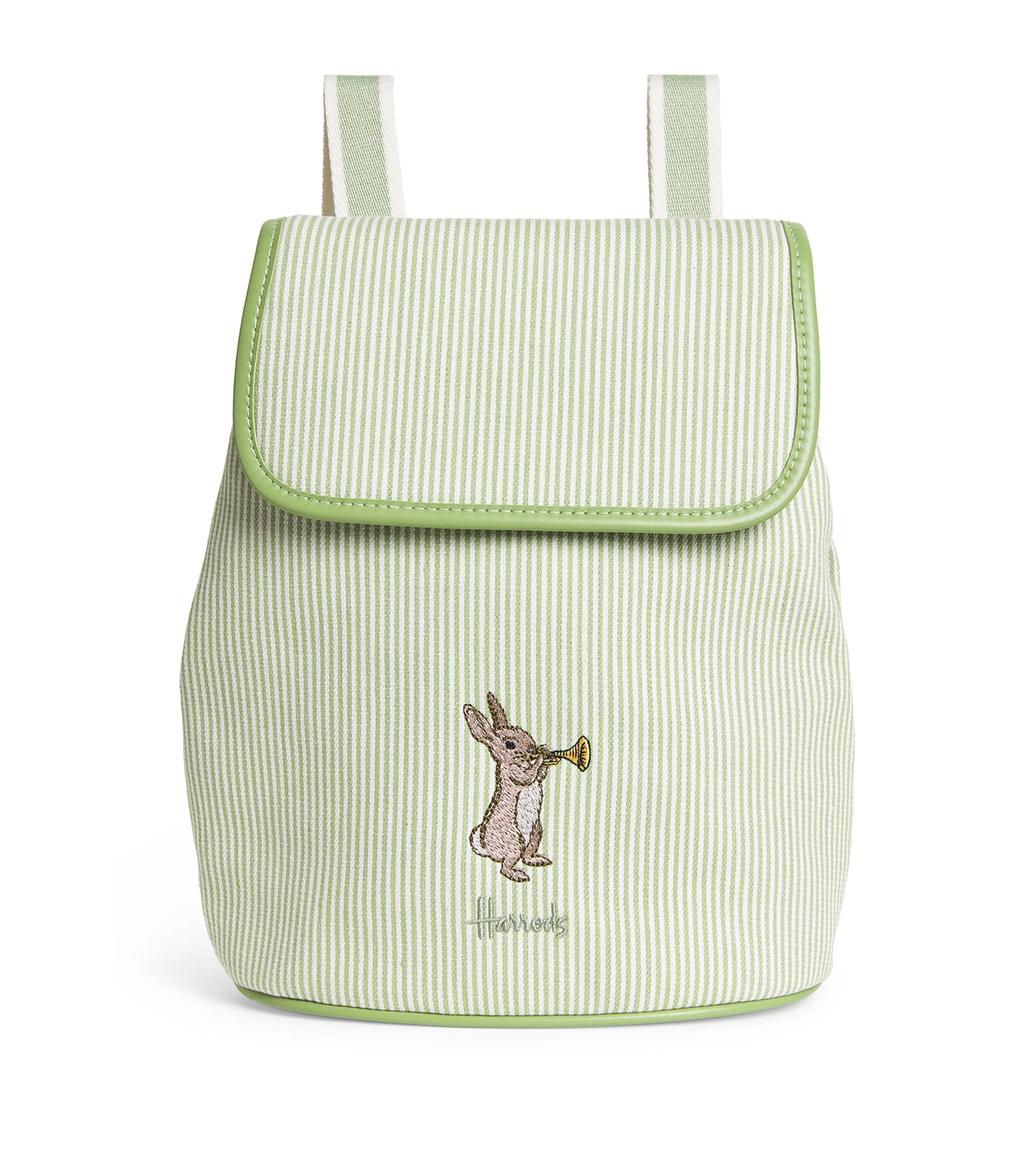 Harrods Embroidered Backpack Green Image 1
