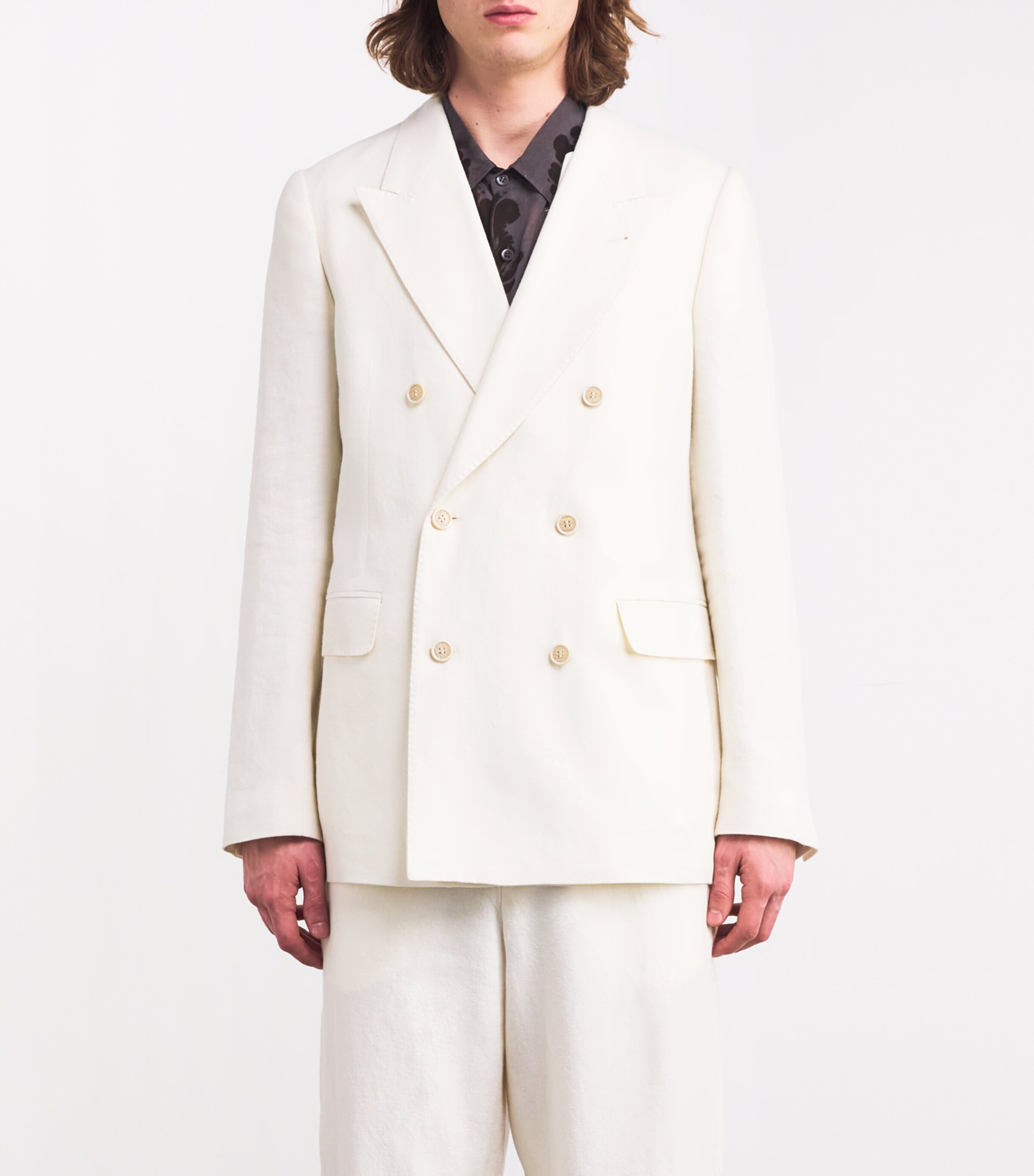 Double-Breasted Blazer 5 ECRU Image 3