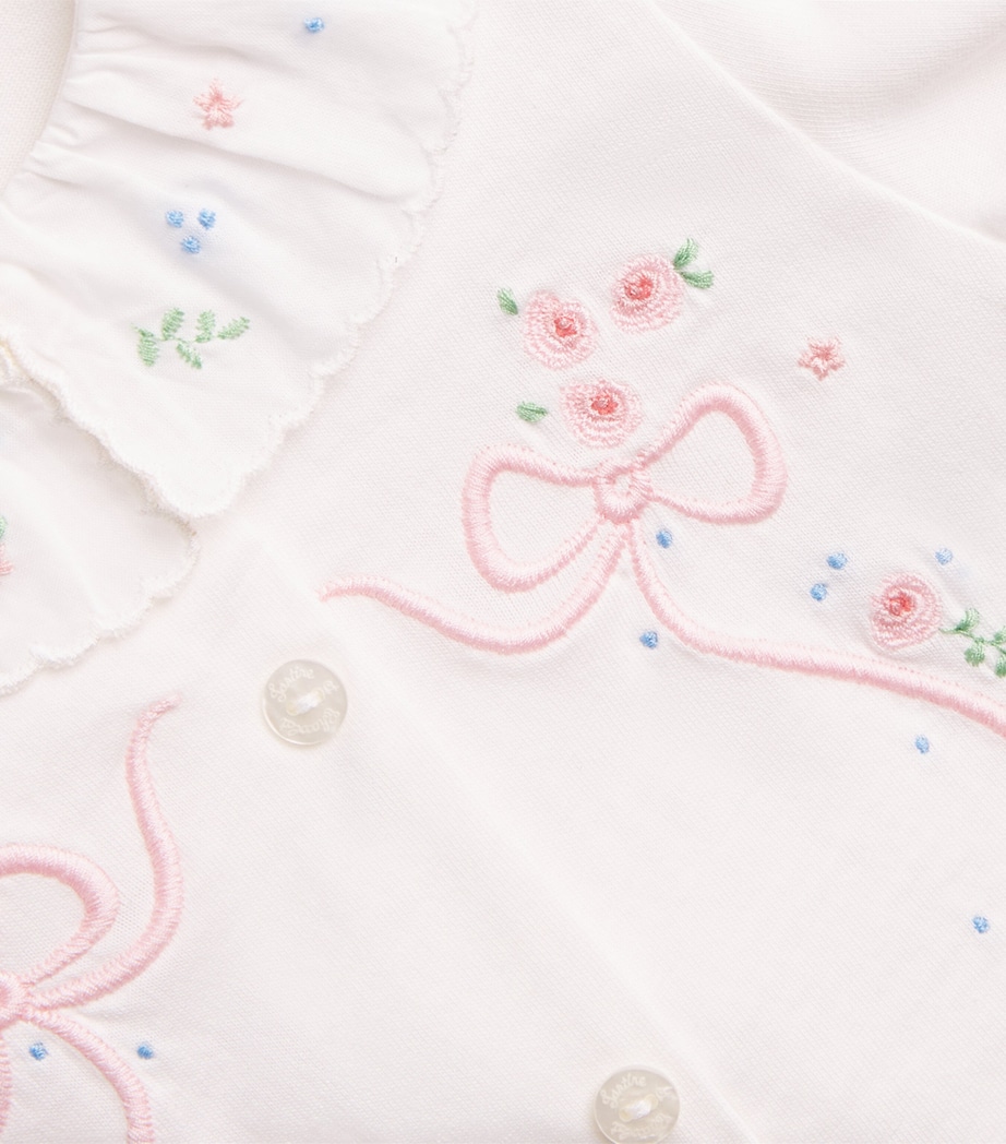 Cotton Frill-Collar All-In-One (0-24 Months) 13NACRE Image 3