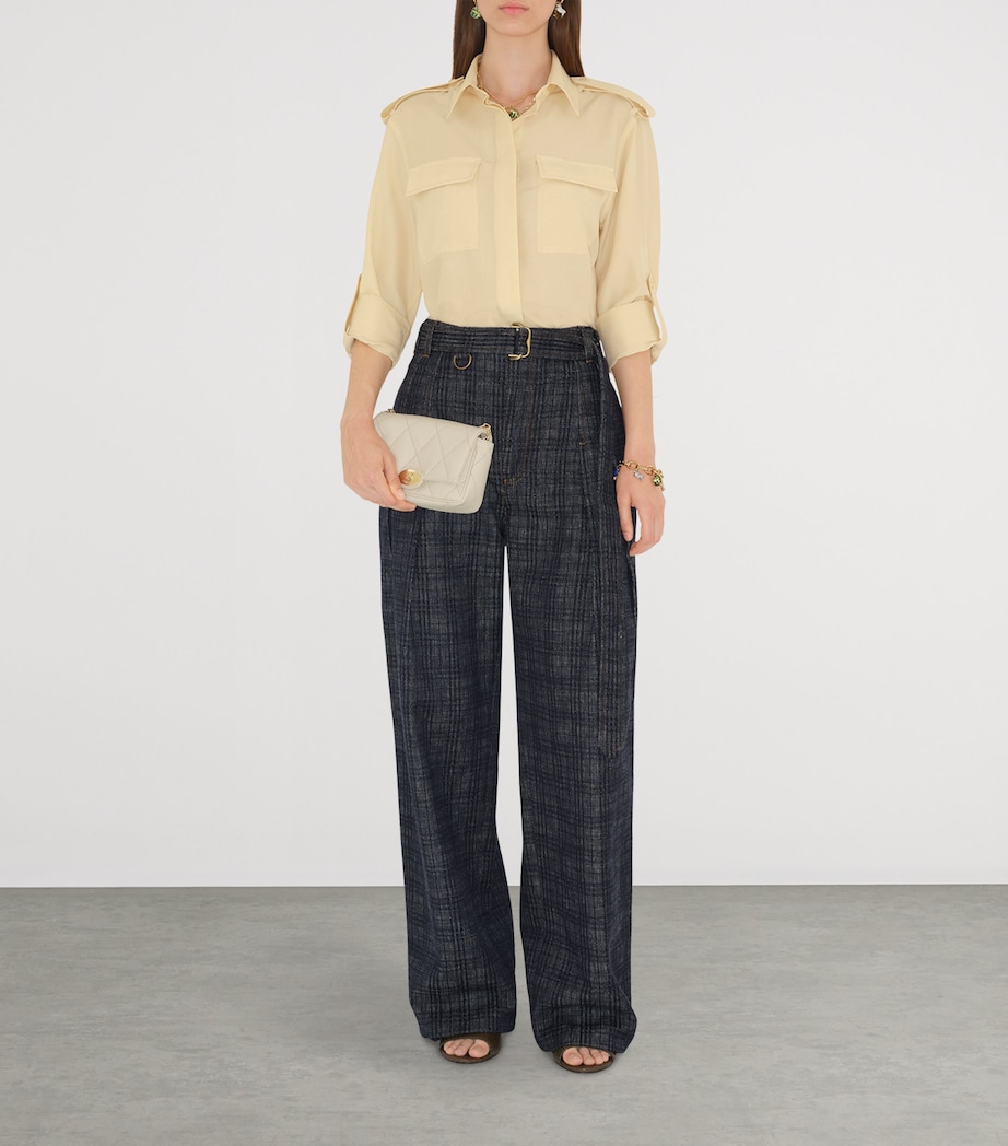 Leather Quilted Clutch Bag SOAP Image 2