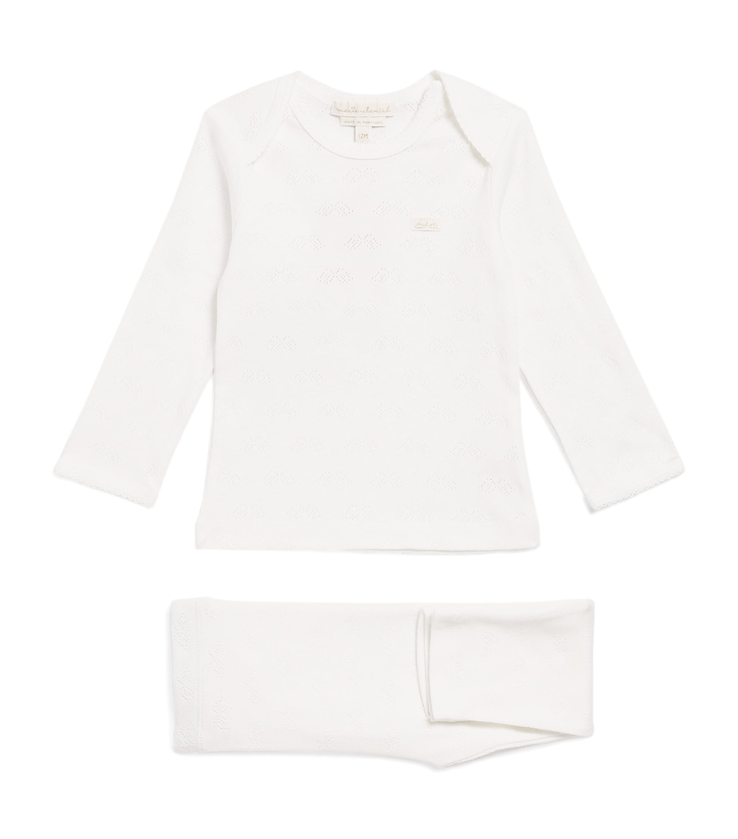 Marie-chantal Kids' Organic Cotton Angel Wing Pyjama Set