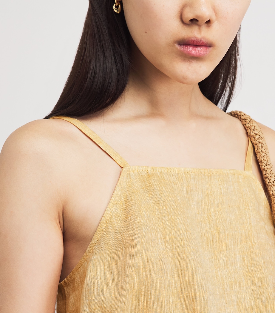 Eres Womens Linen Gentille Camisole Blouse Orge Image 3
