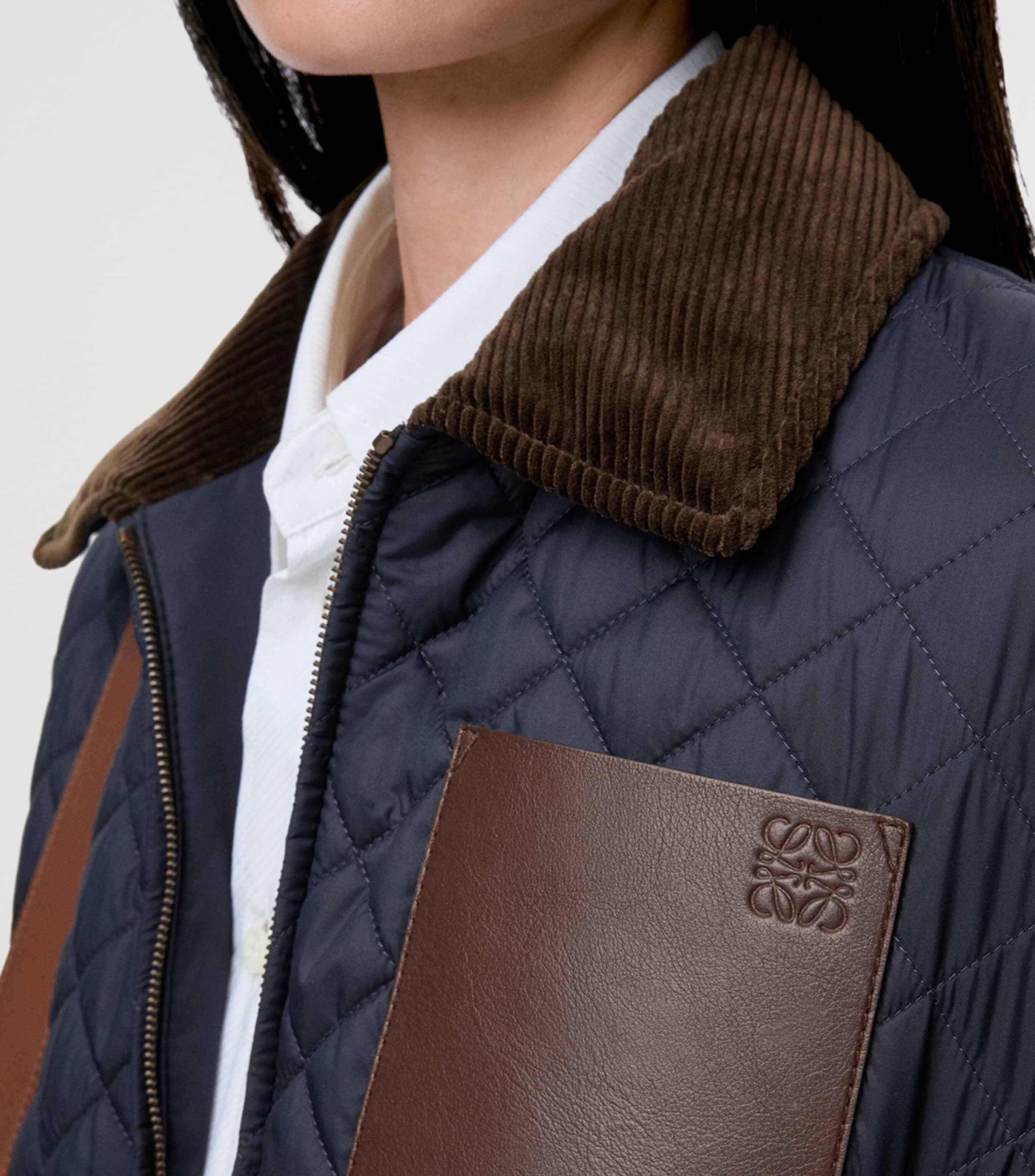 Quilted Monogram Field Jacket DARK NAVY Image 5