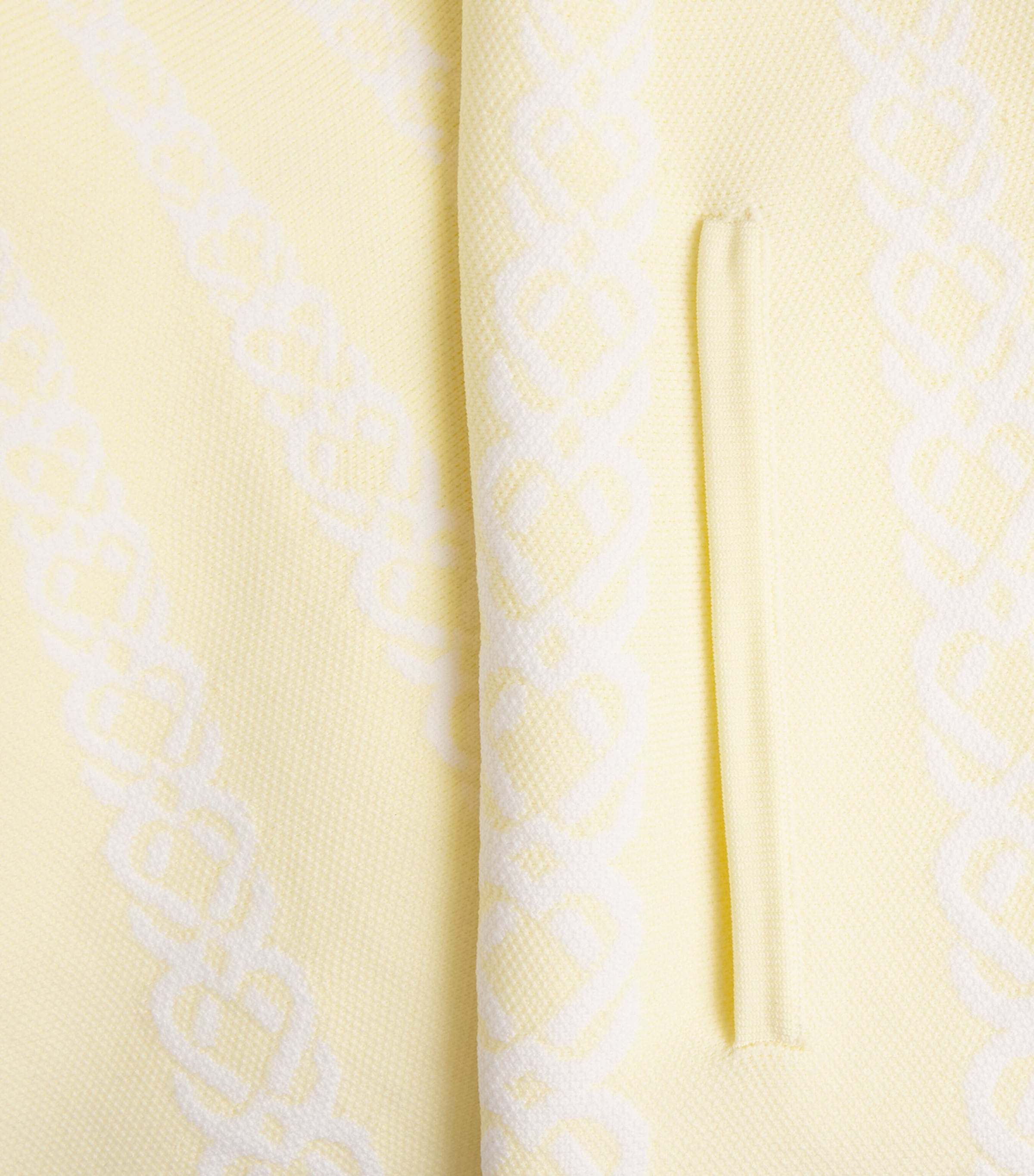 Jacquard Skater Mini Dress PALE YELLOW Image 5