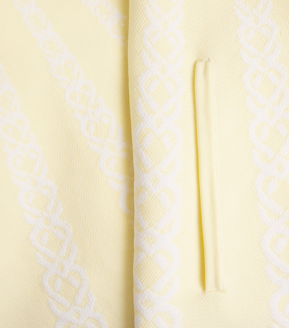 Jacquard Skater Mini Dress PALE YELLOW Image 5