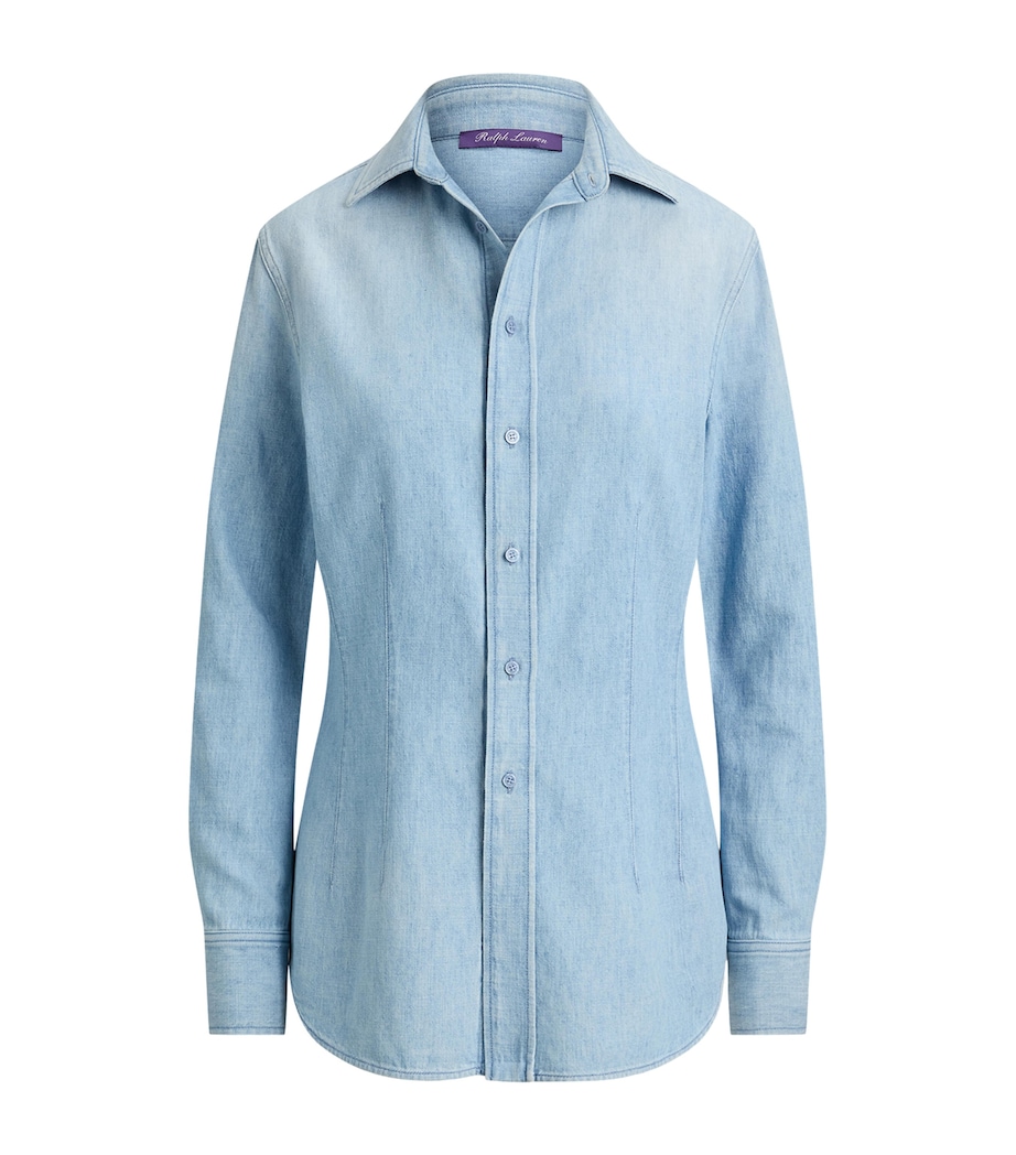Ralph Lauren Collection Womens Callie Denim Shirt Cirrus Indigo Image 1