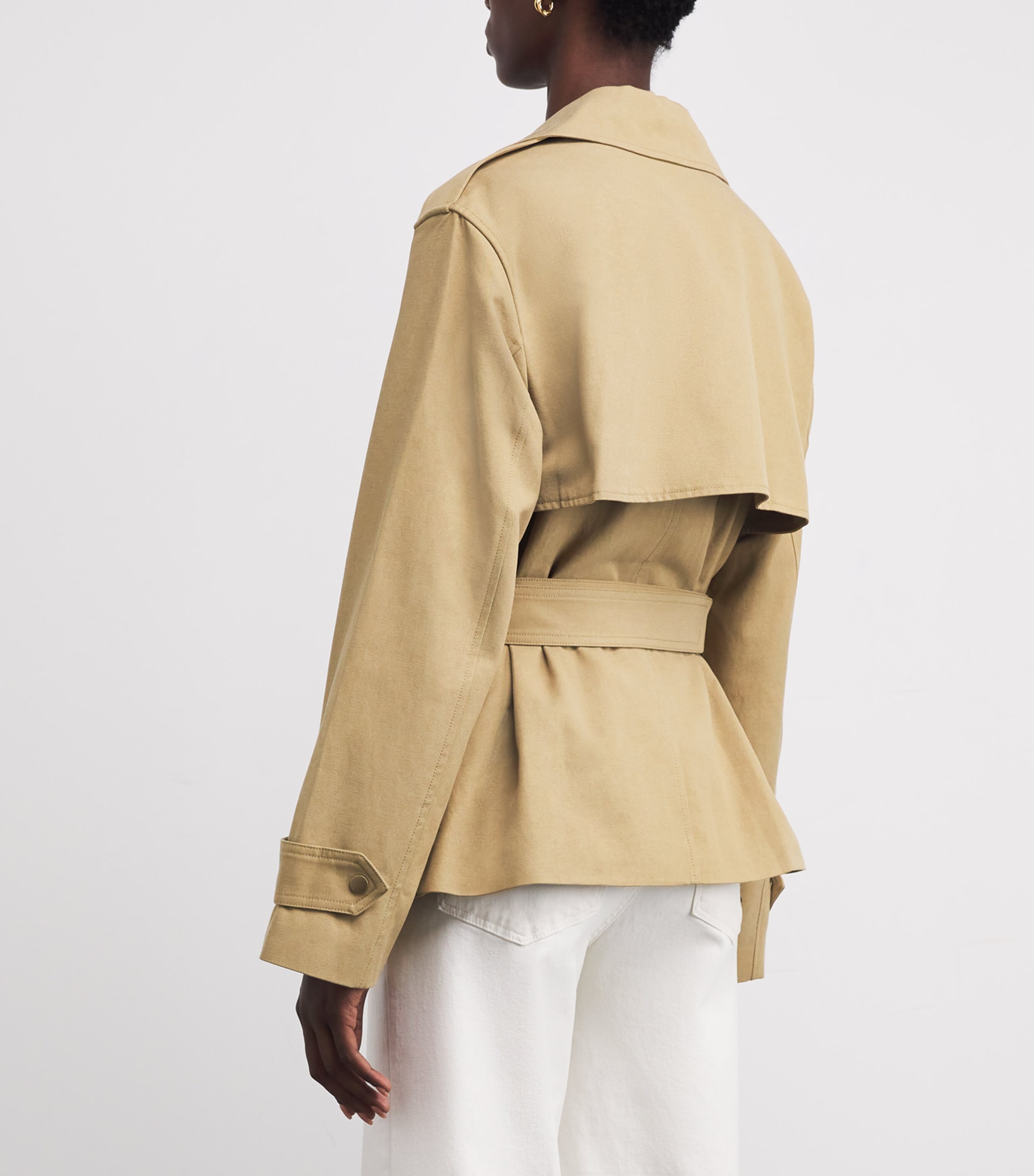 Twill Cropped Orsina Jacket KHAKI Image 4