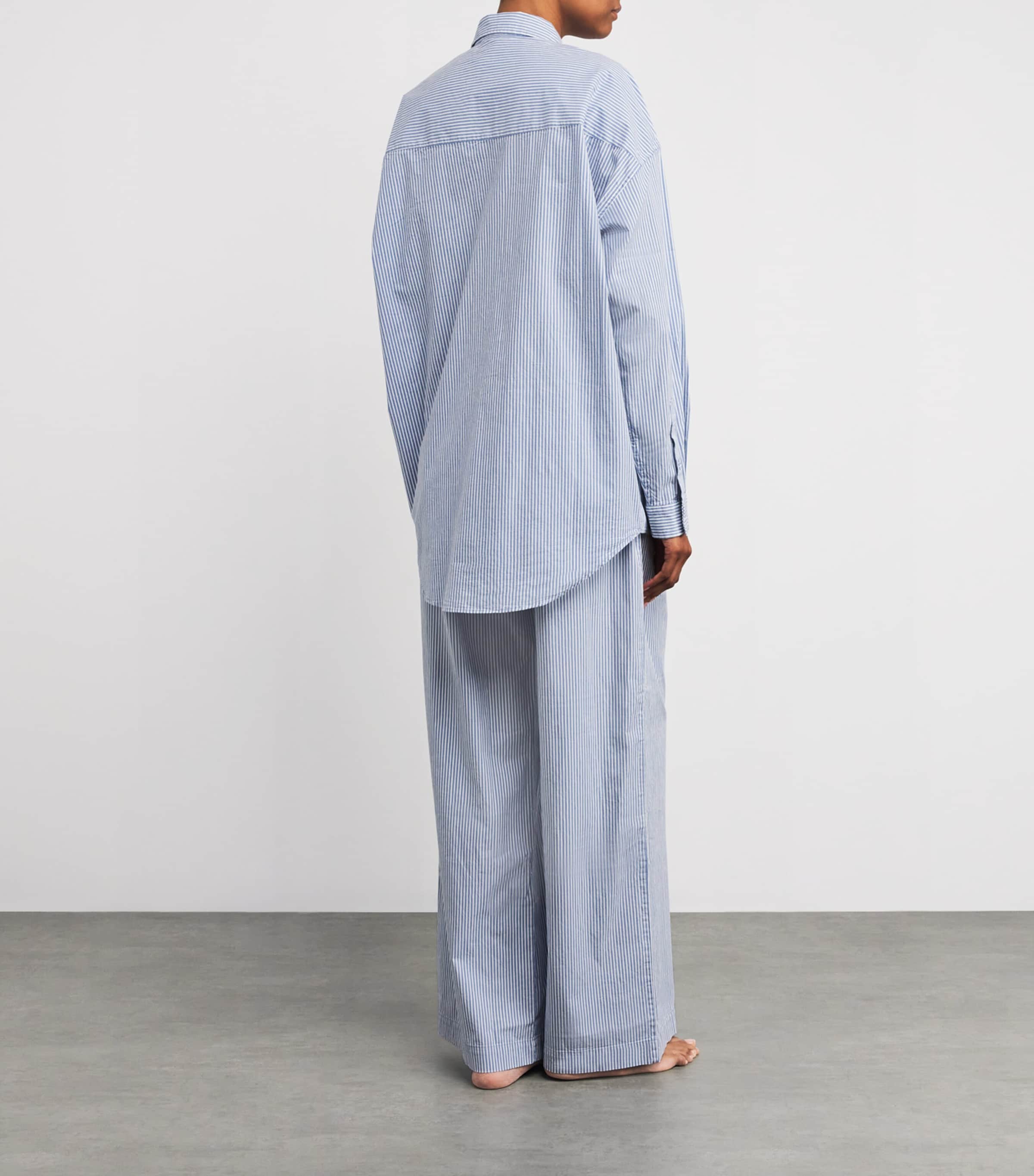 Stretch-Cotton Stripe Pyjama Set CADET STRIPE Image 3