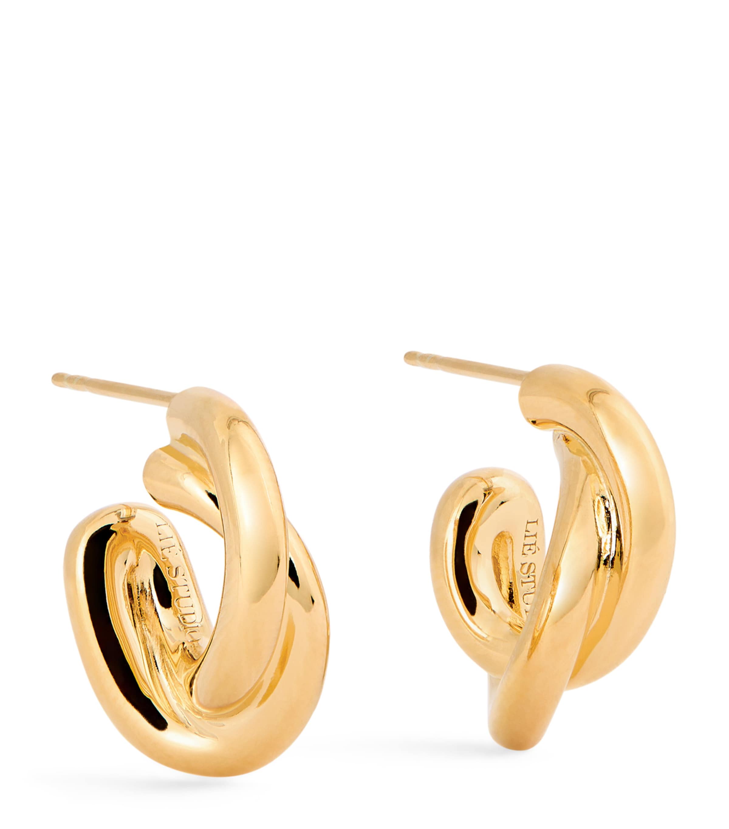 LIÉ STUDIO Gold-Plated The Diana Hoop Earrings Gold Image 1
